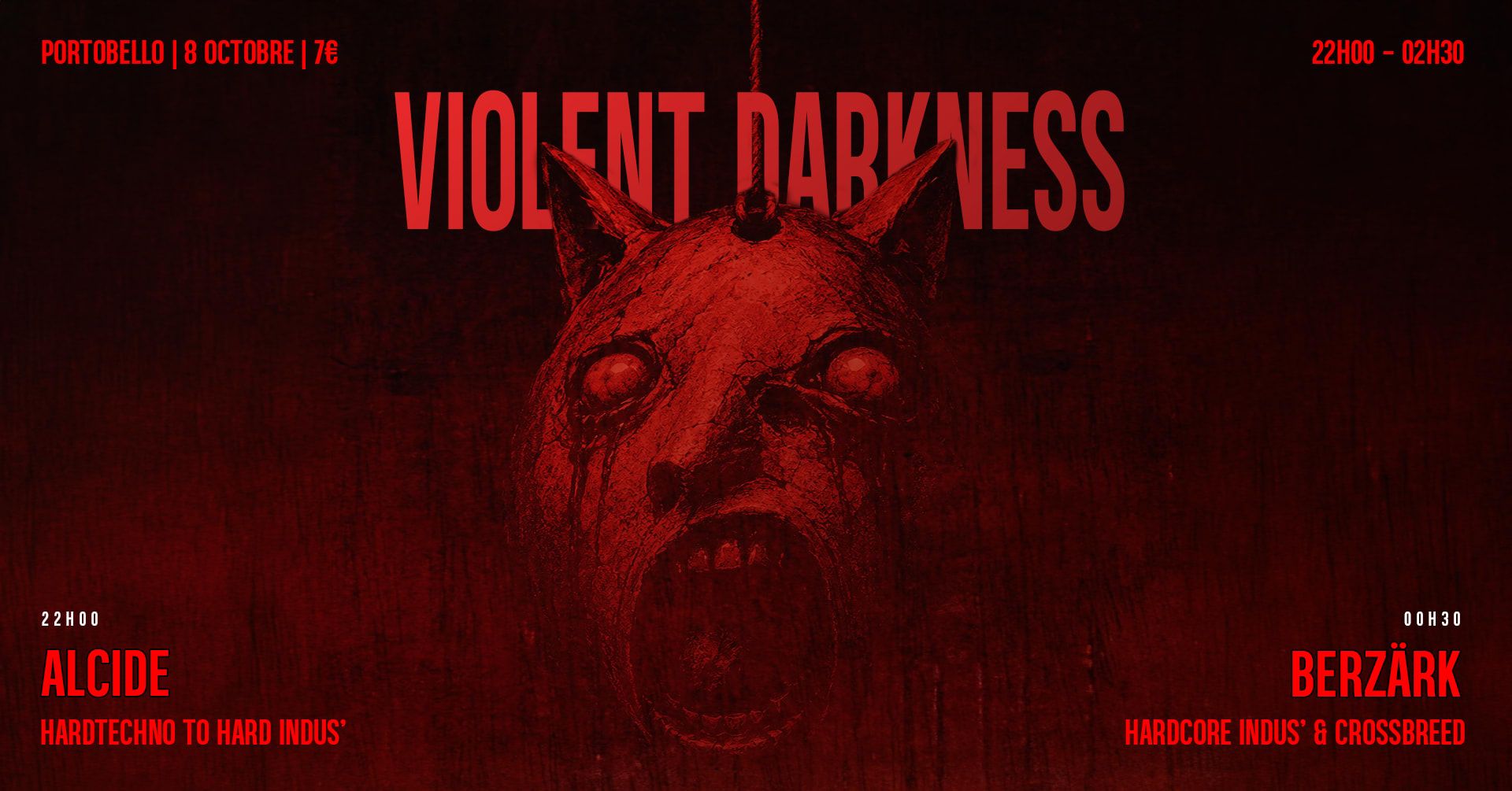Violent Darkness - Alcide & Berzärk - 08/10 Au Portobello