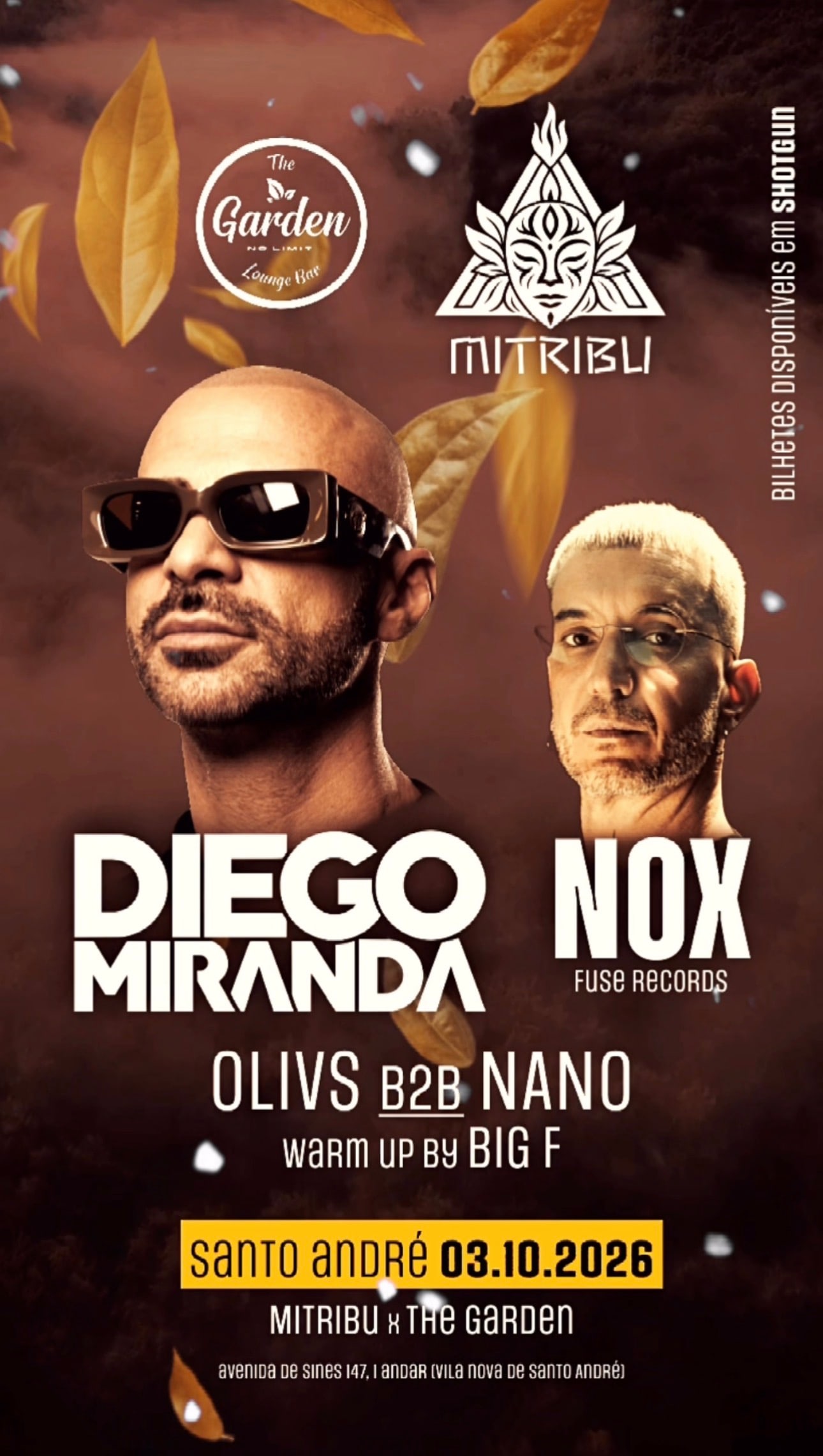 Diego Miranda X Nox X Mitribu @ The Garden (V.N.Santo André)
