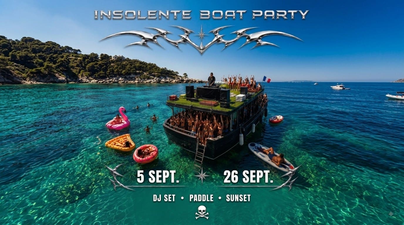 Insolente Boat Party With Dj Set