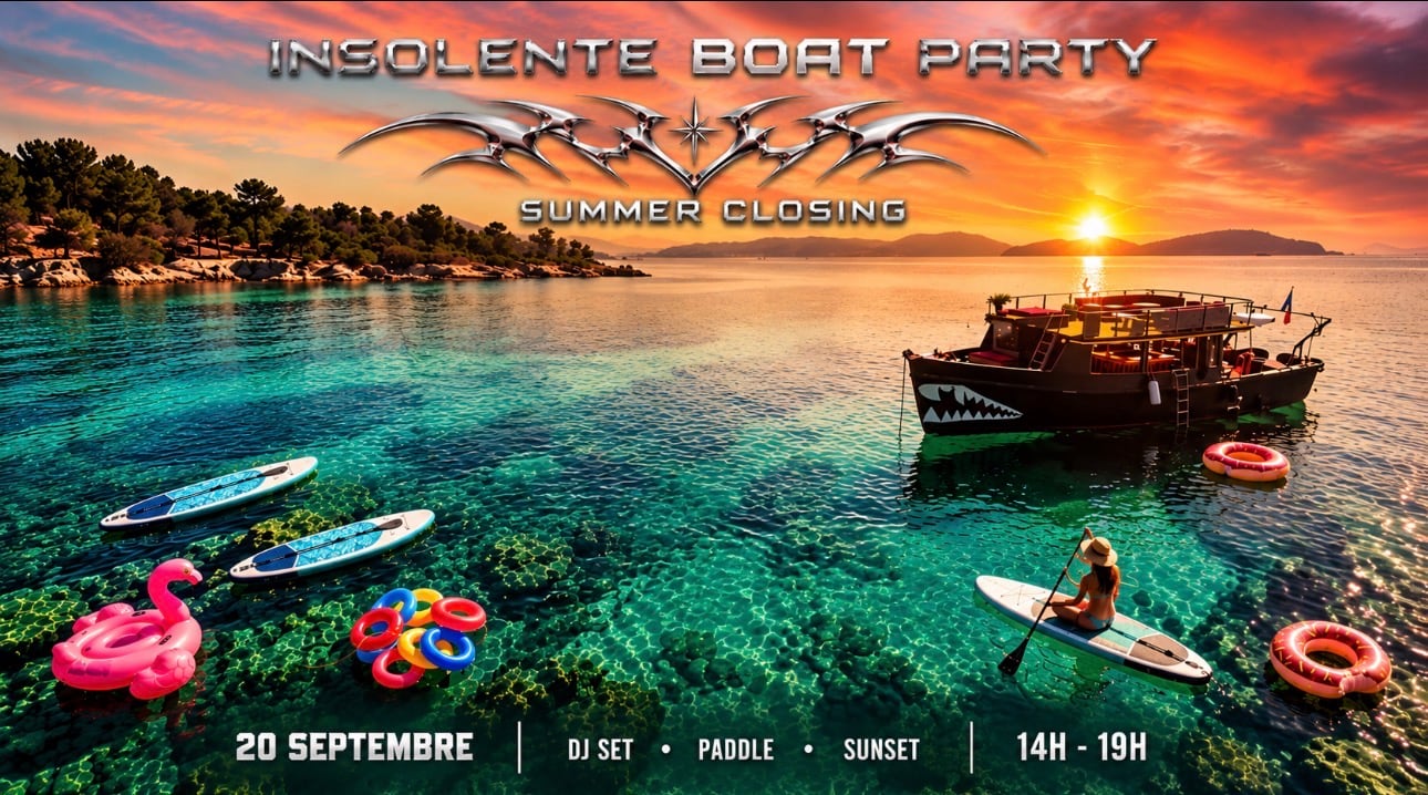 Insolente Boat Party With Dj Set (Closing)