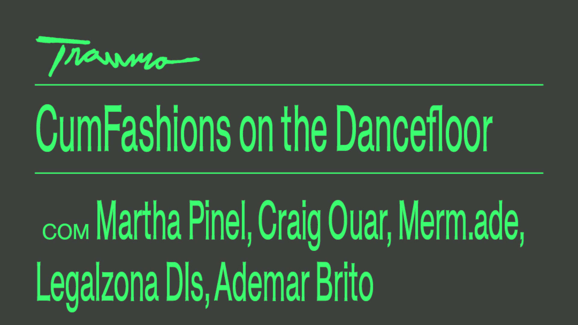 Cumfashions On The Dancefloor
