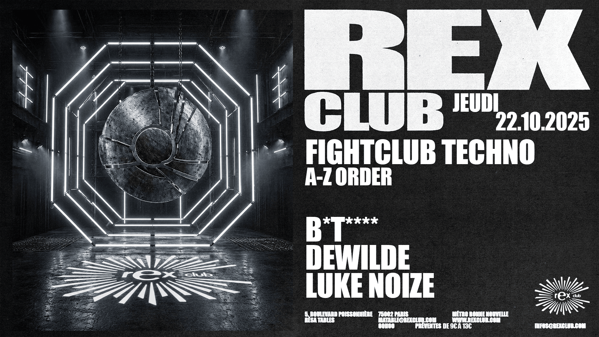 Fightclub Techno: B**I**, Dewilde, Luke Noize