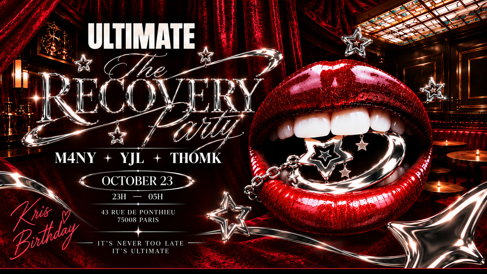 The Recovery Party - Hotel Marquise - 23/10