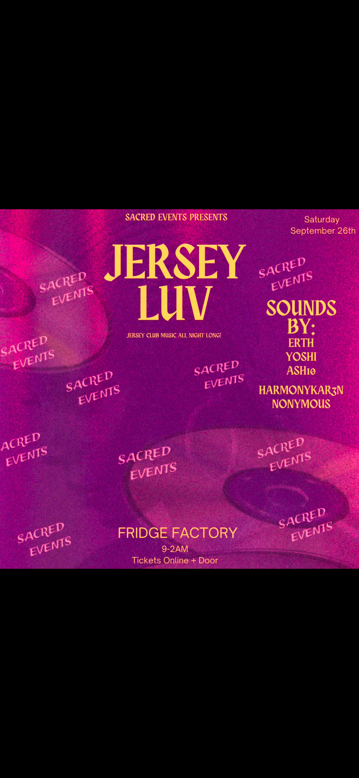 Jersey Luv β Sacred Events