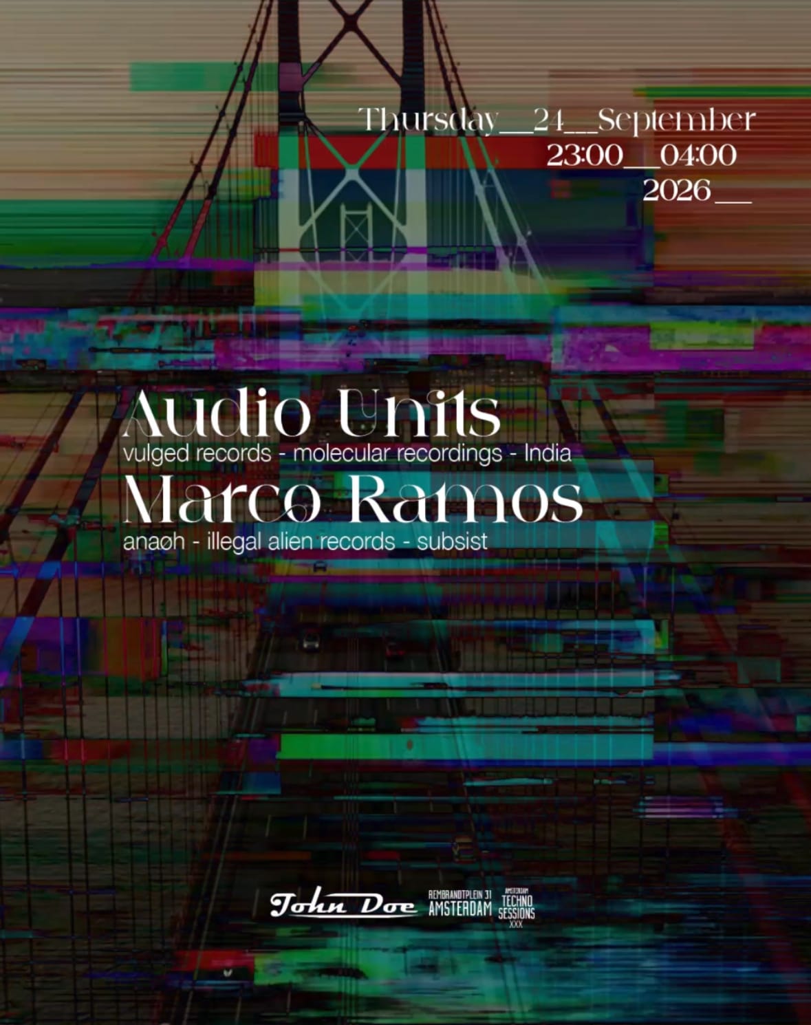 Amsterdam Techno Sessions W/ Audio Units (Vulged) India