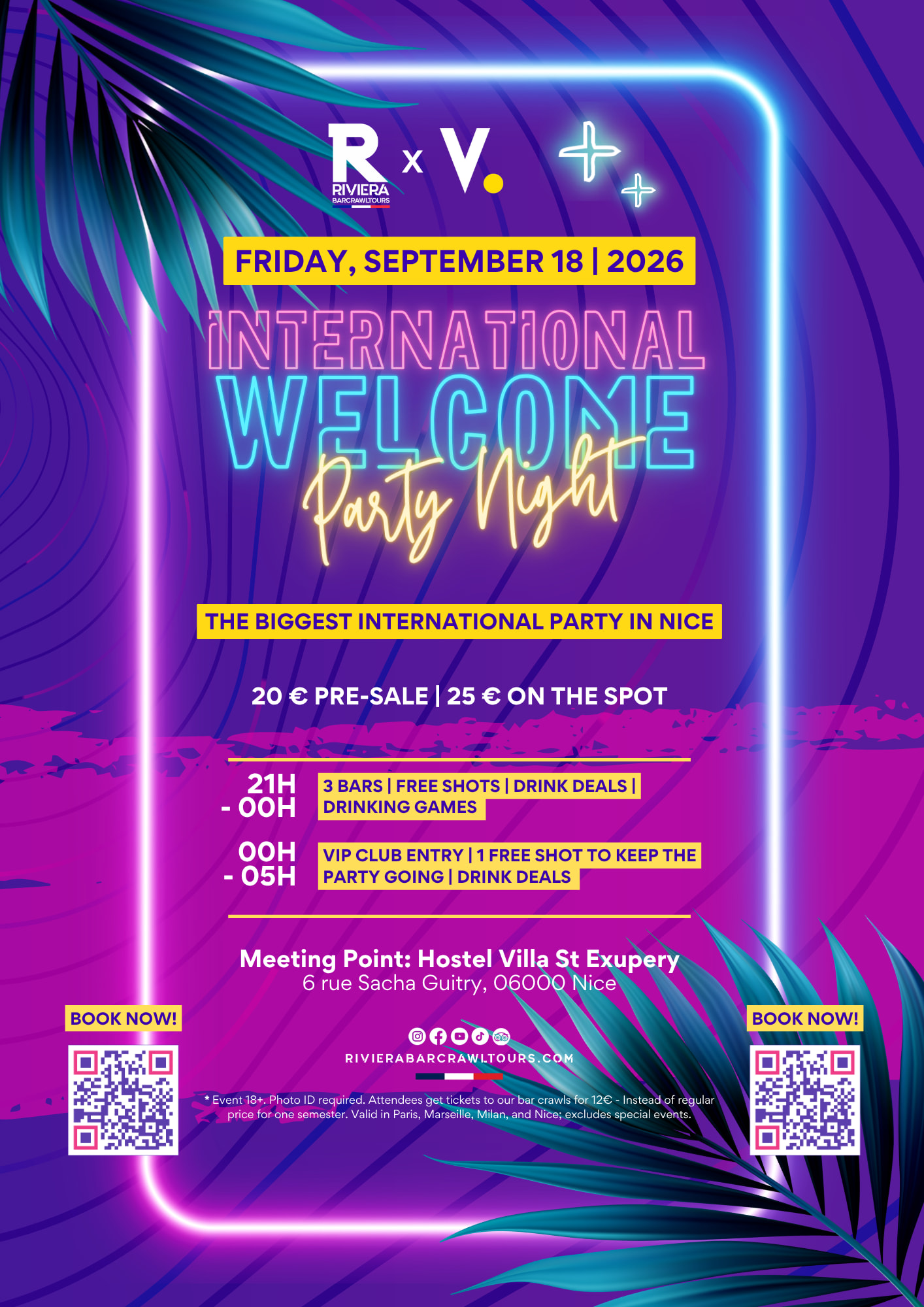 International Student Erasmus Party In Nice