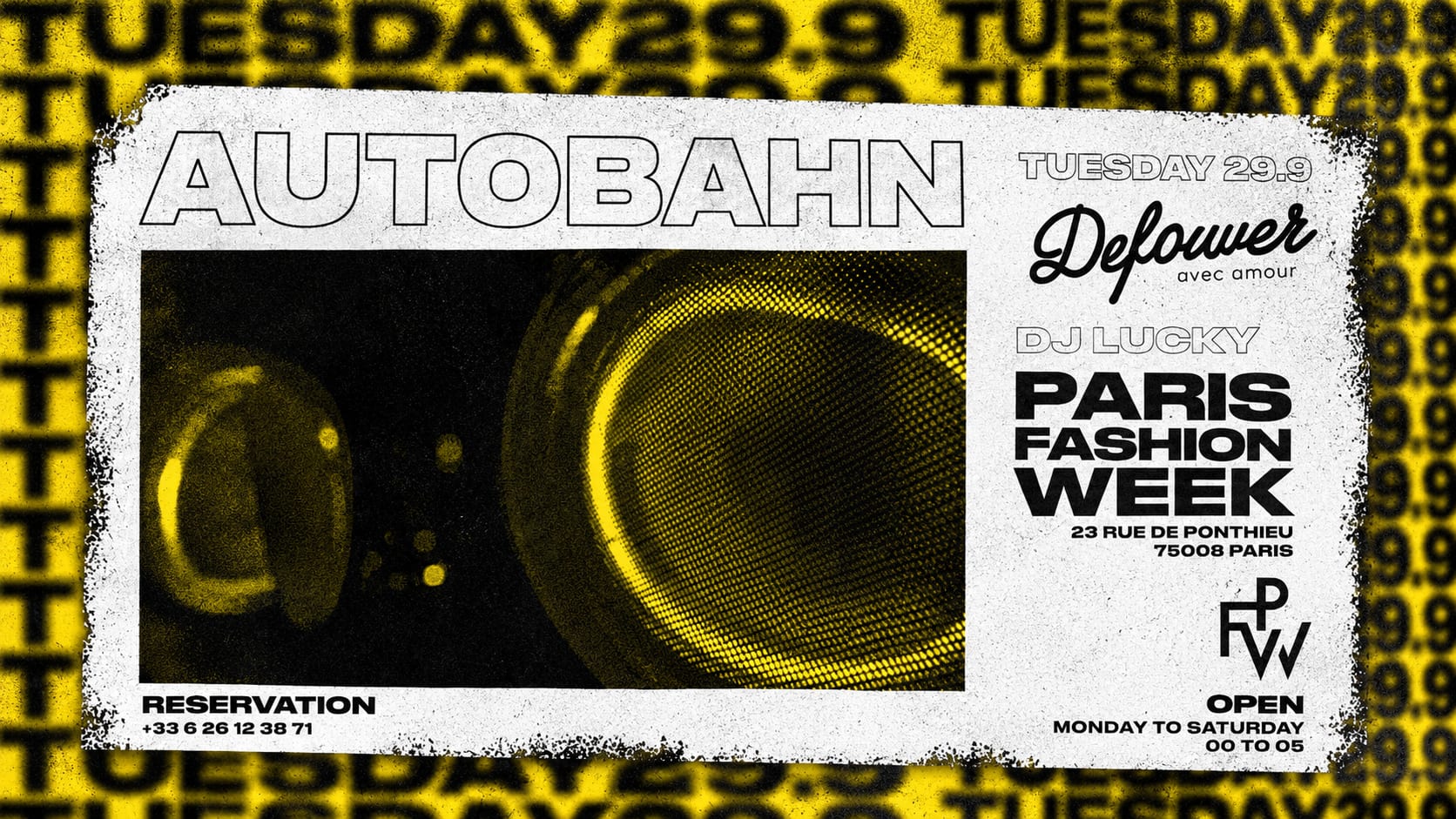 Autobahn — Deflower Paris Fashion Week — 29 September