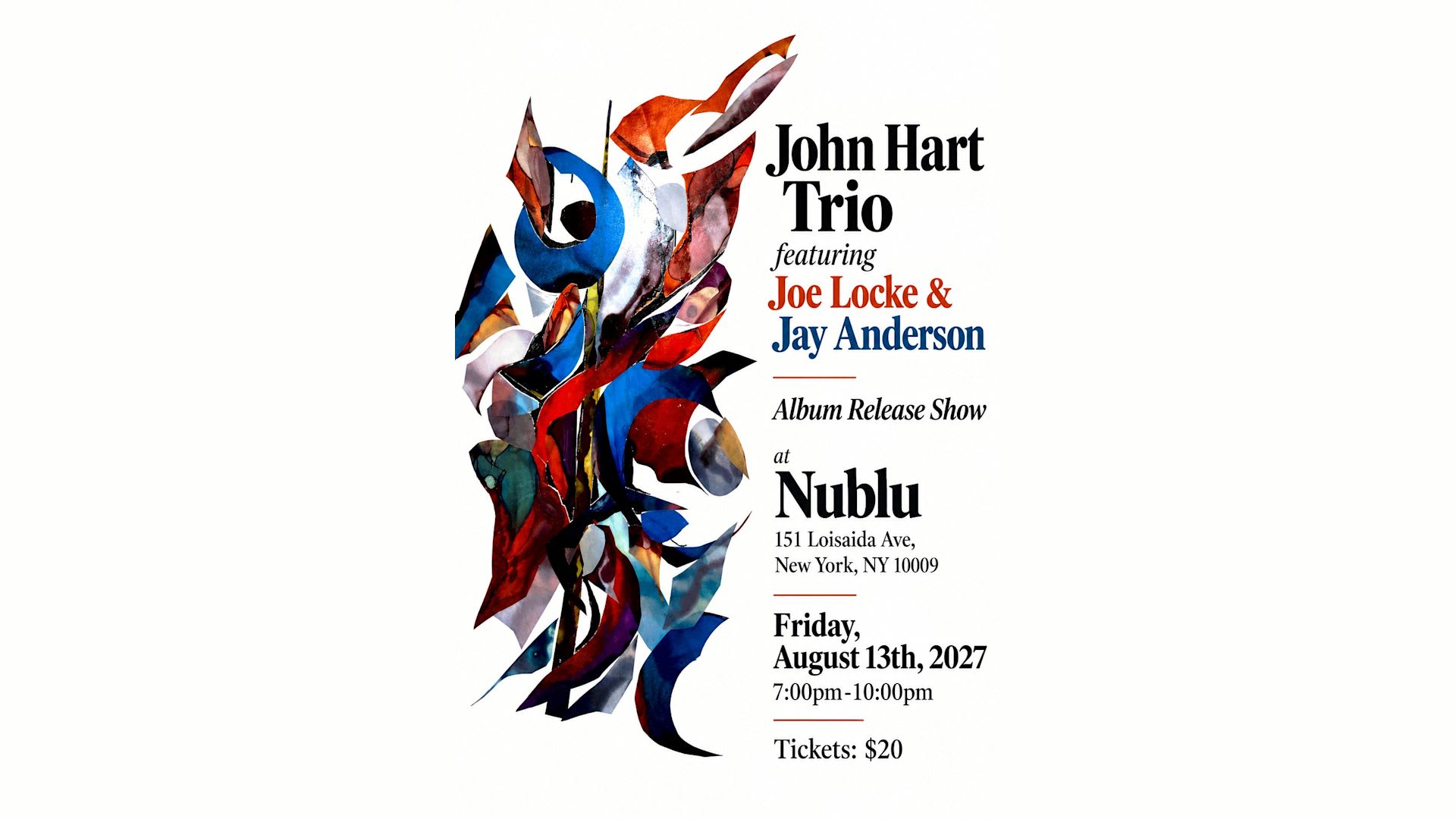 John Hart Trio Feat. Joe Locke & Jay Anderson