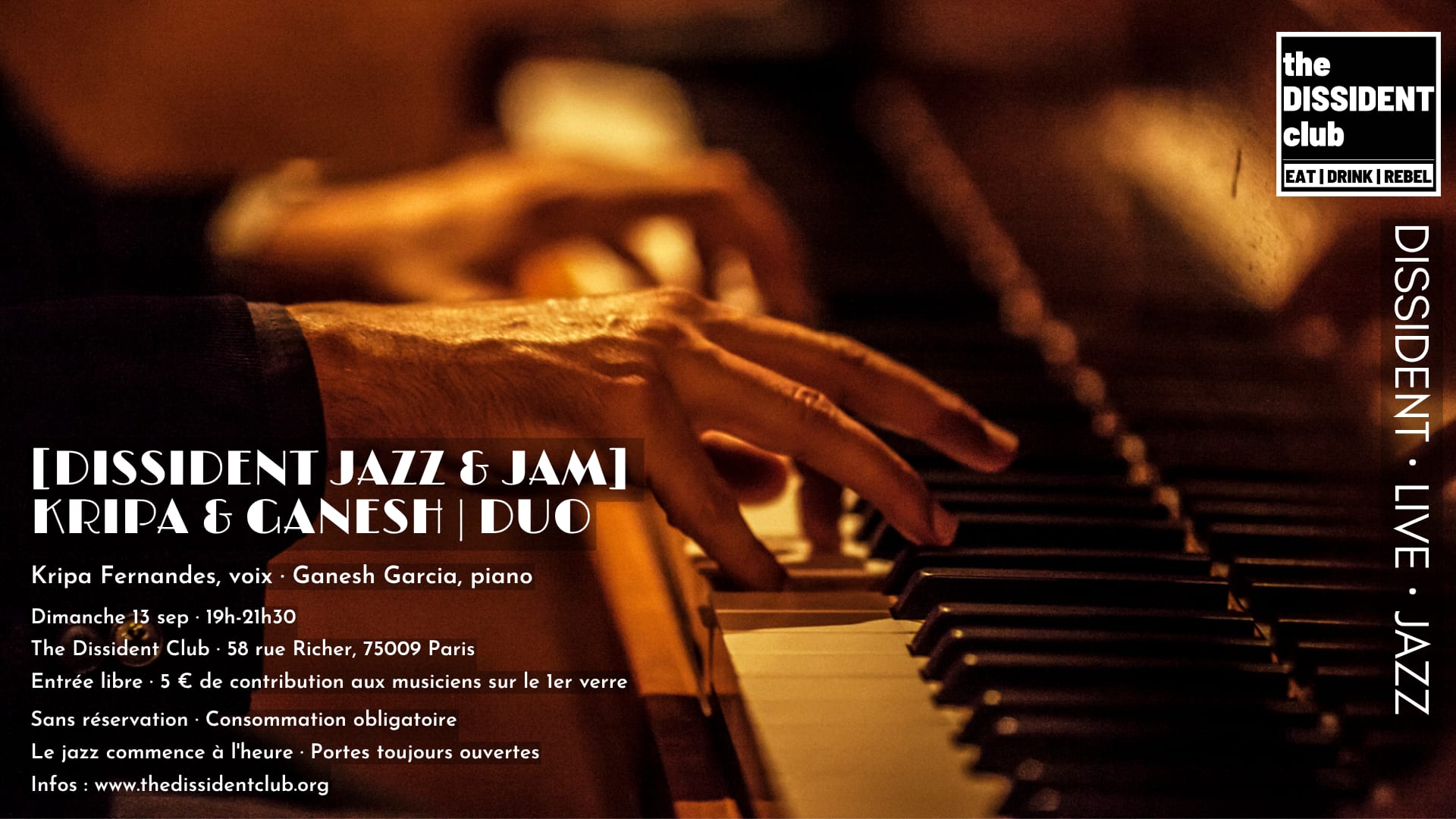 [Dissident Jazz & Jam]  Kripa & Ganesh | Duo
