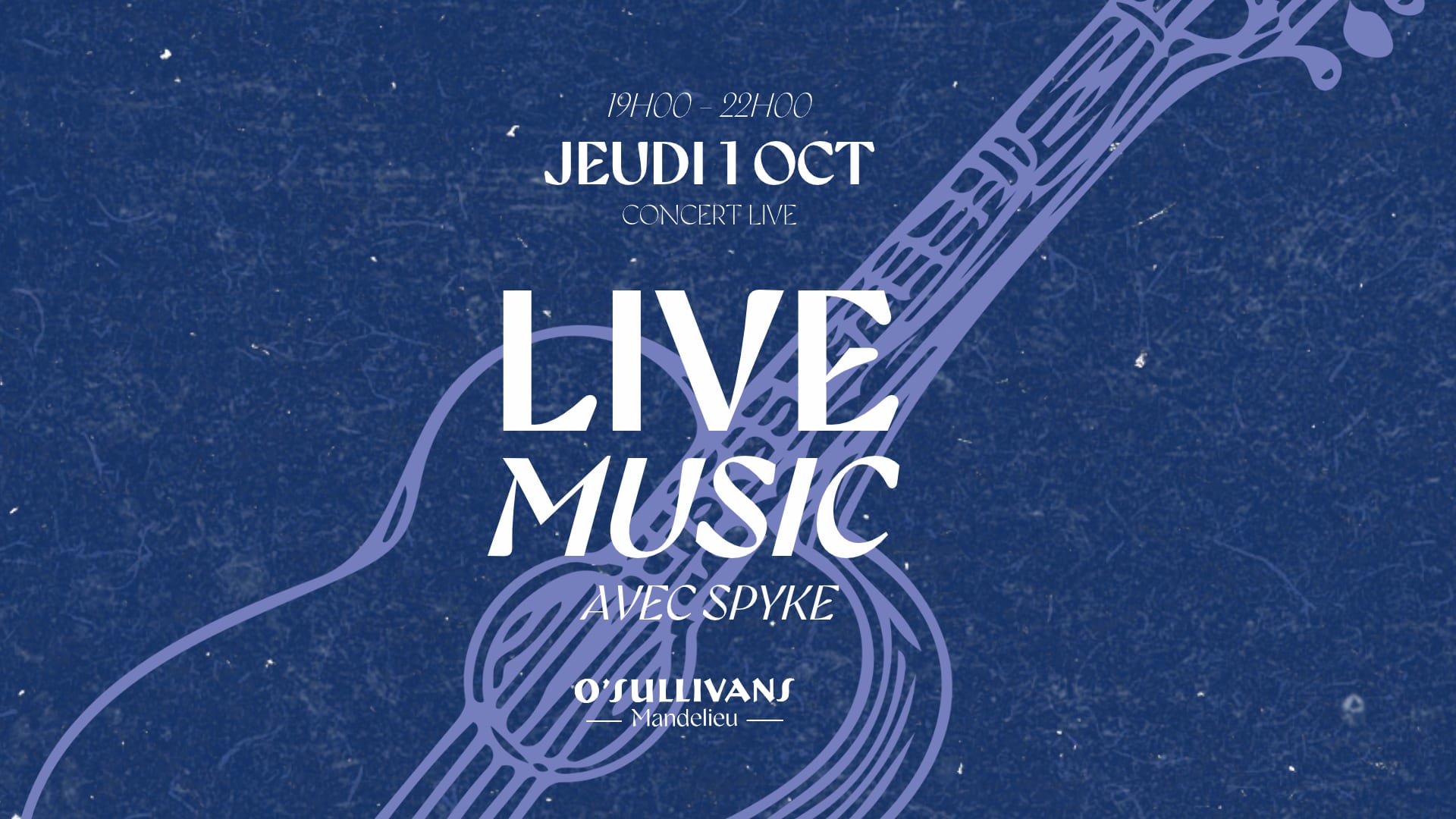Live Music & Afterwork @ O’Sullivans Mandelieu