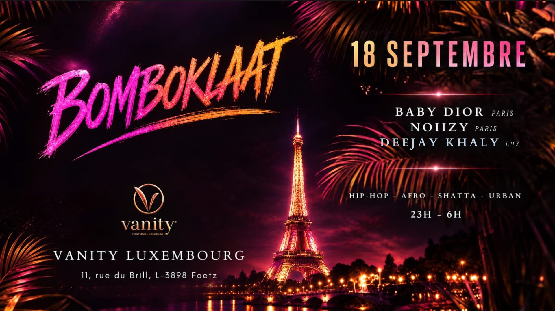 Bomboklaat Paris @ Vanity Club (Luxembourg)
