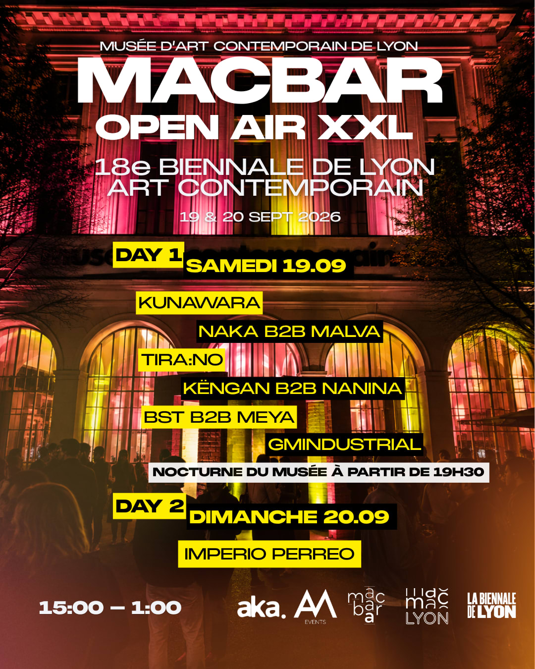 Macbar Open Air Xxl | 18e Biennale De Lyon | 19 & 20 Sep