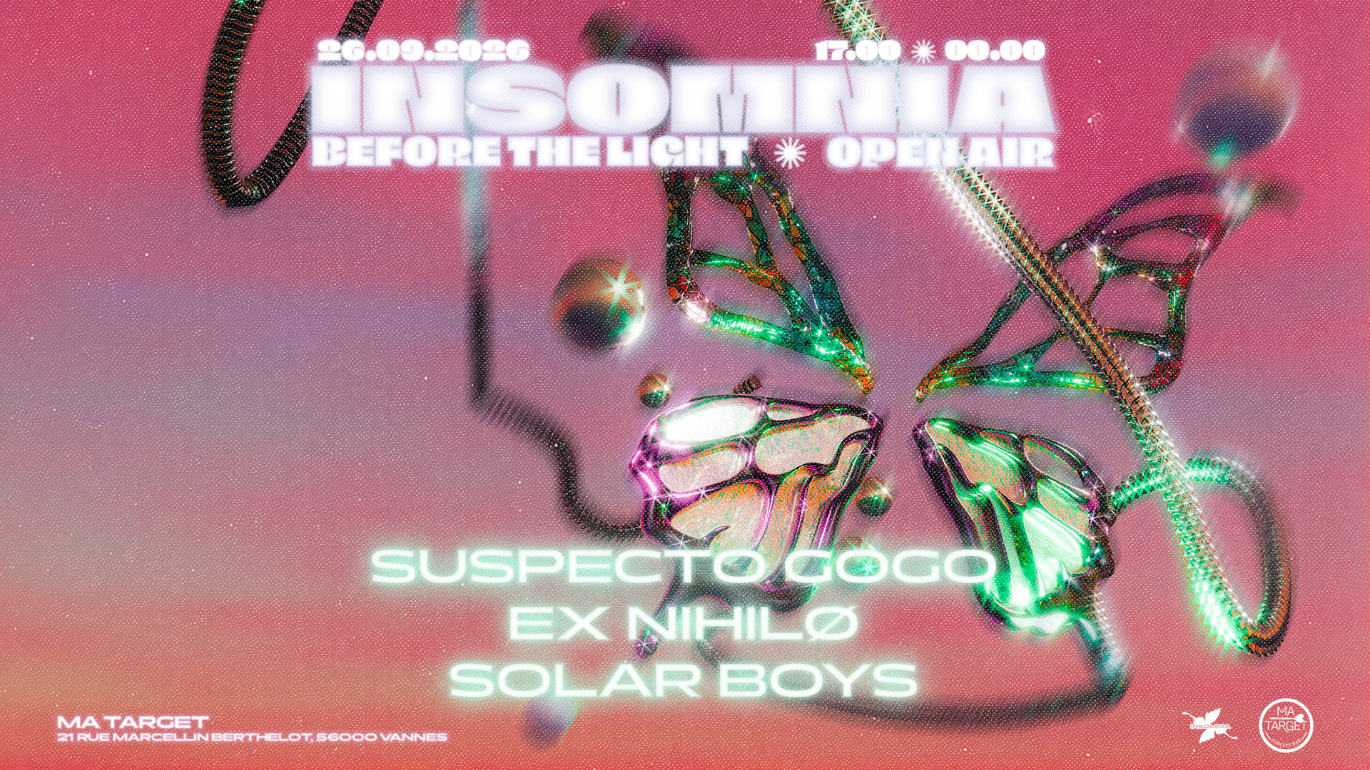 Open Air Insomnia : Solar Boys, Suspecto Gogo & Ex Nihilø