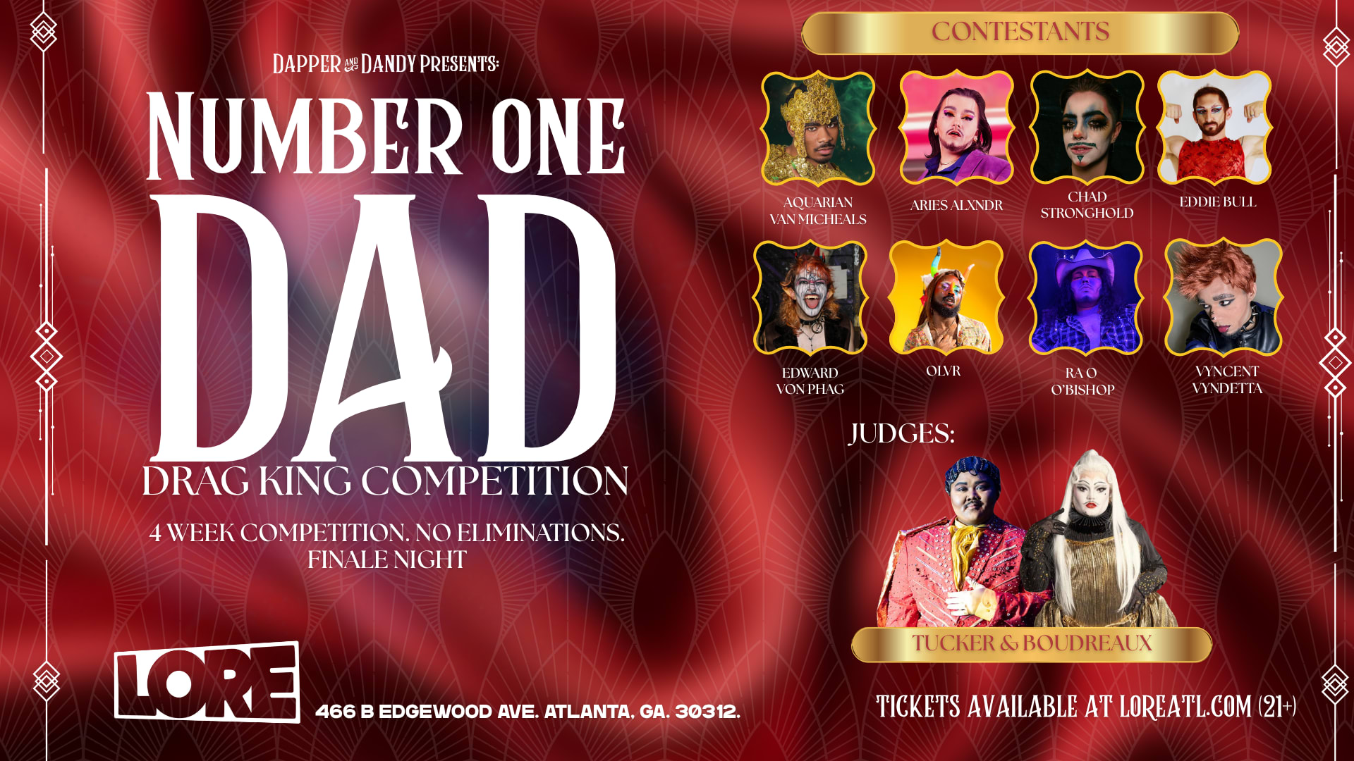 Number One Dad: Drag King Competition (Finale!)