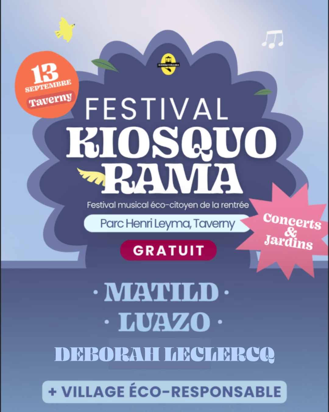 Festival Kiosquorama : Édition 2026 — 13/09