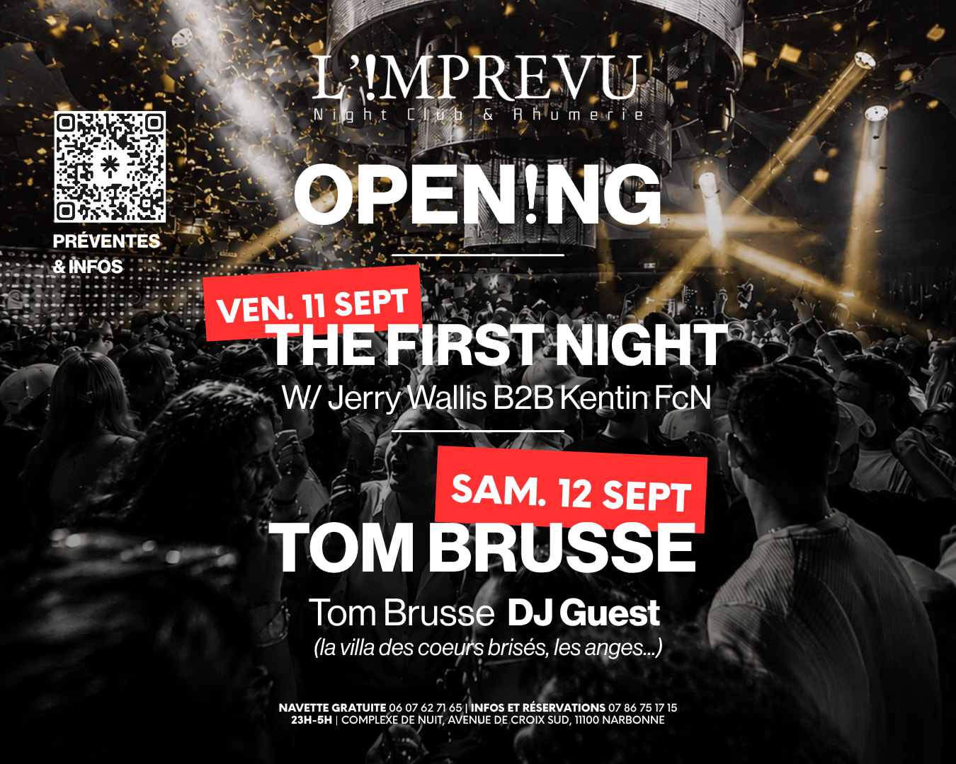 Opening Imprevu Narbonne