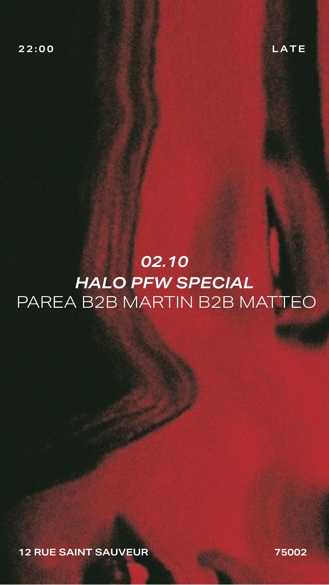 Halo Pfw Presents : Parea B2b Martin B2b Matteo