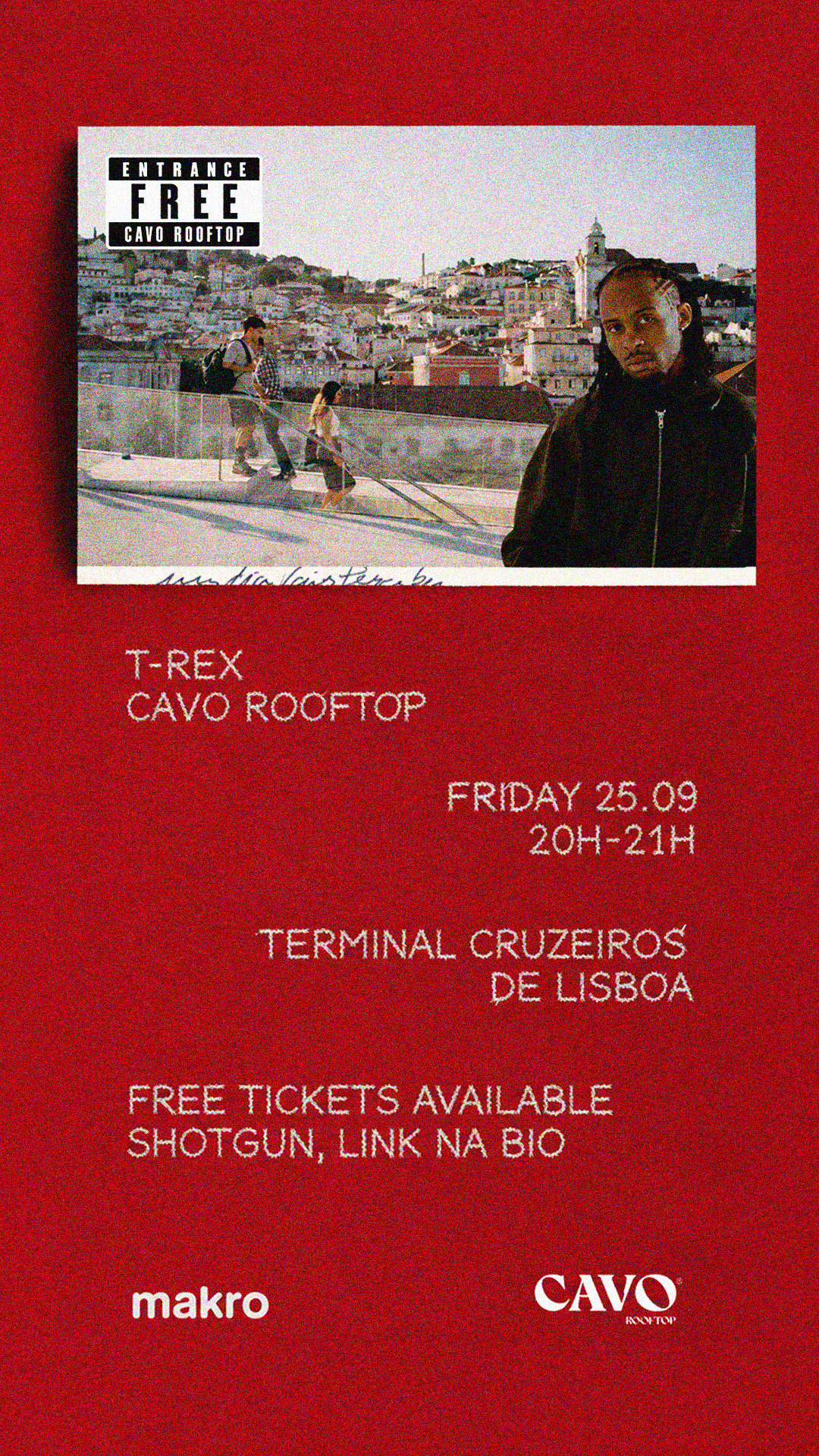 T-Rex @ Cavo Rooftop - Sabores Com Música