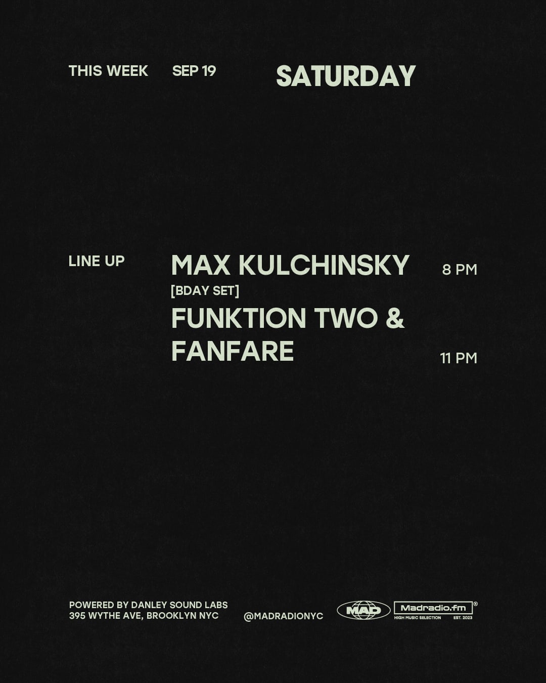 Max Kulchinsky / Funktion Two & Fanfare