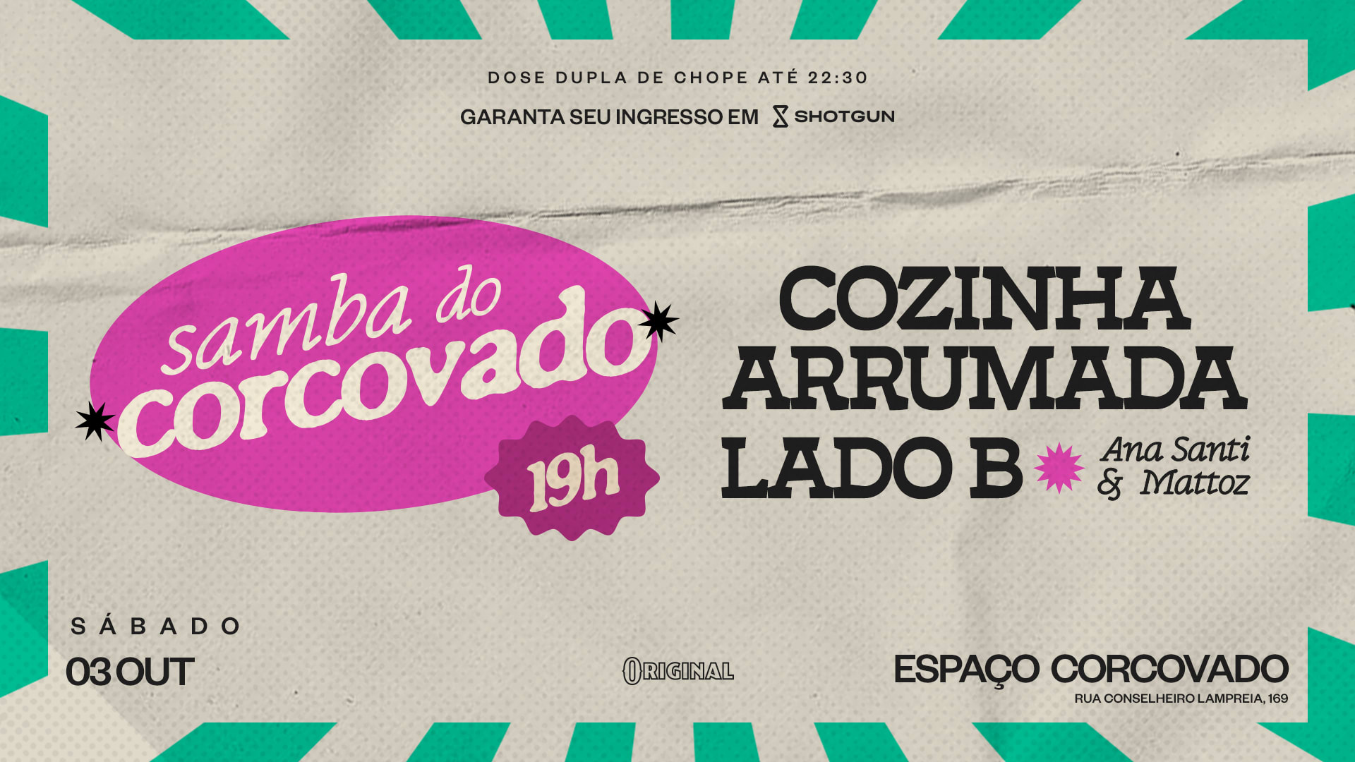 Cozinha Arrumada E Lado B No Samba Do Corcovado • 03/10
