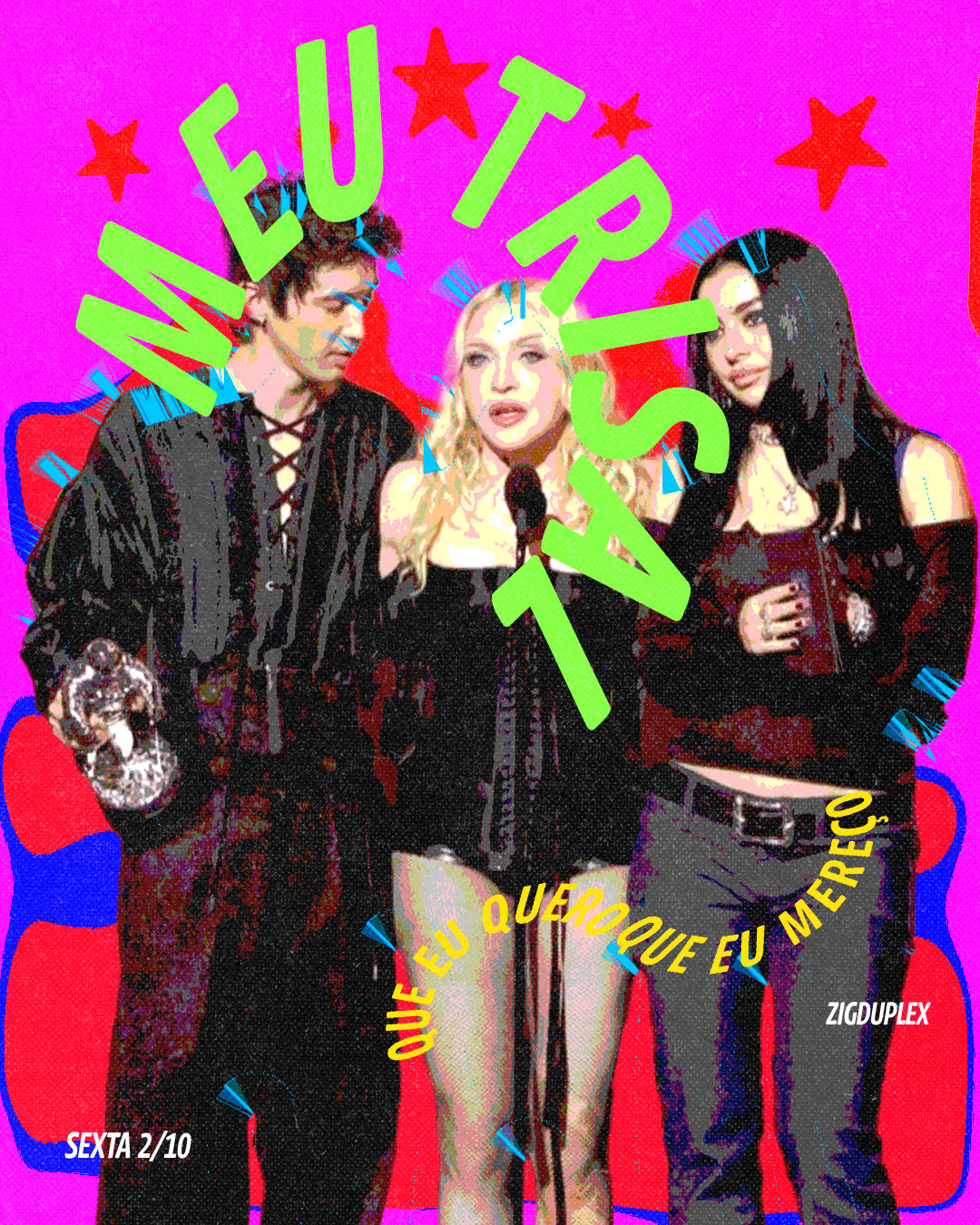 Meu Trisal: Madonna, Charli & Troye Sexta 2/10