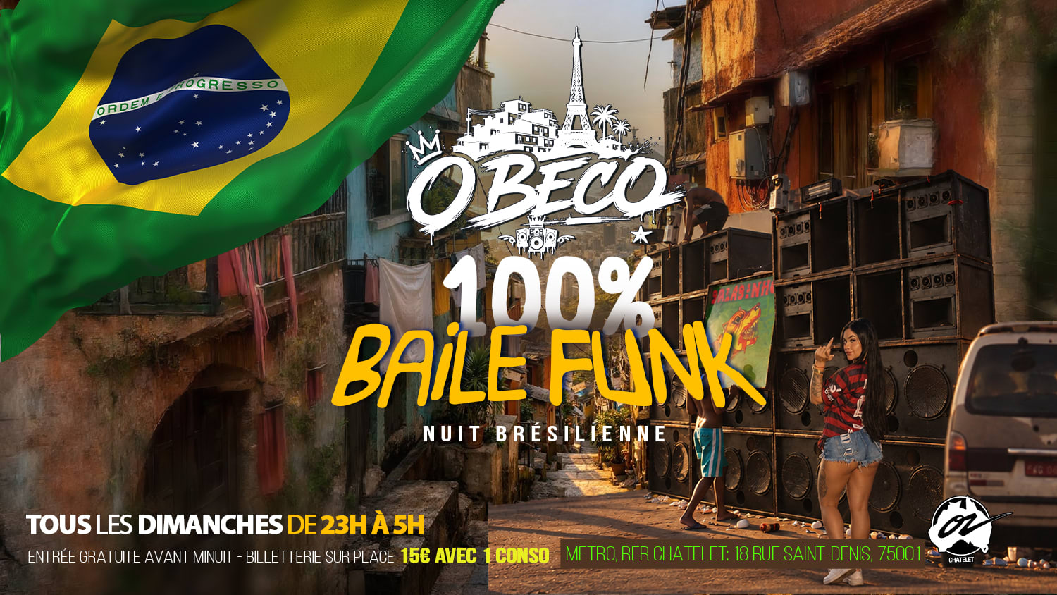 O Beco 100% Baile Funk (Nuit Brésilienne) 20.09.26