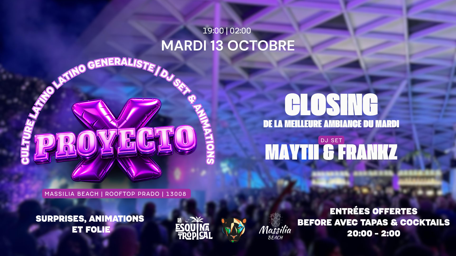 El Rooftop Latino Closing Proyecto X | La Esquina Tropical