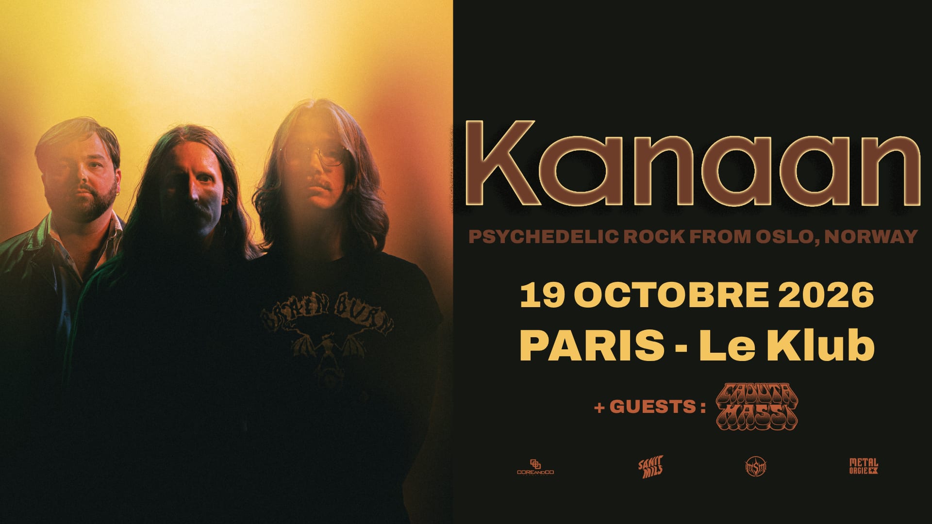 Kanaan, En Concert À Paris + Guests : Caduta Massi