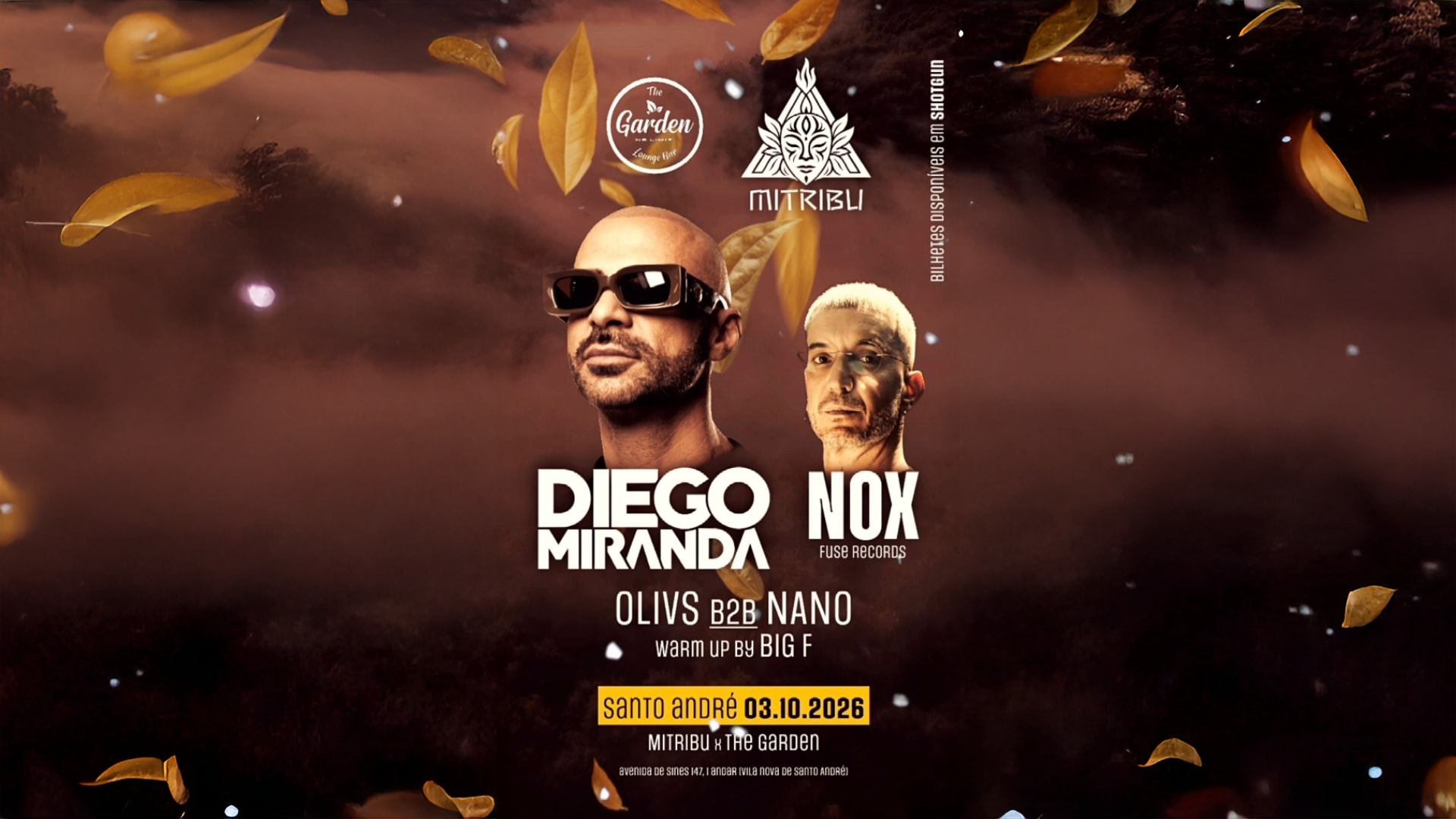 Diego Miranda X Nox X Mitribu @ The Garden (V.N.Santo André)