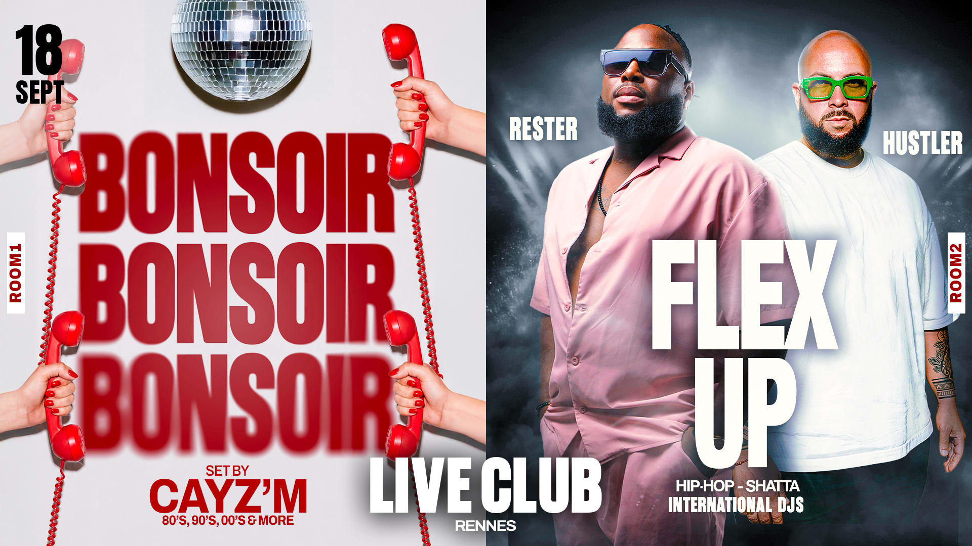 Bonsoir & Flex Up : Set By Rester , Hustler & Cayz'm
