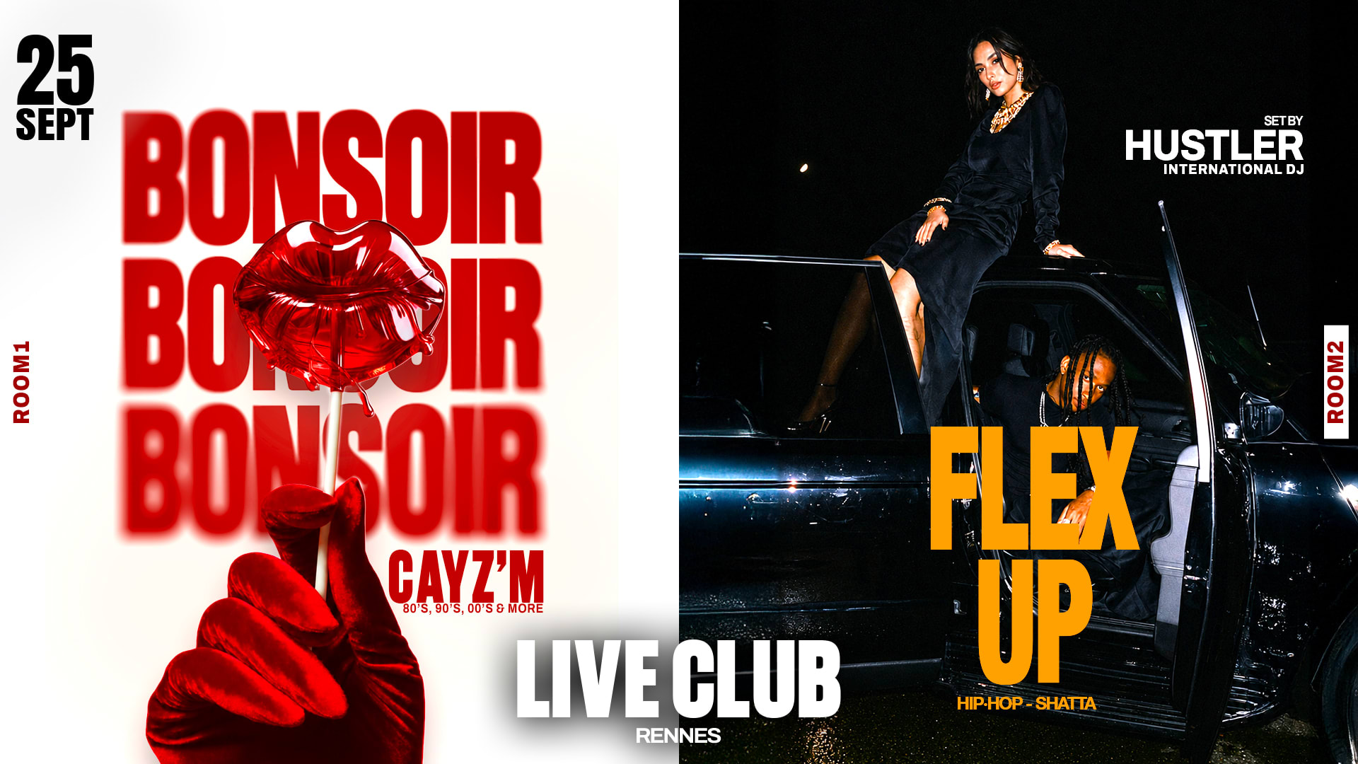 Flex Up & Bonsoir : Set By Hustler & Cayz'm