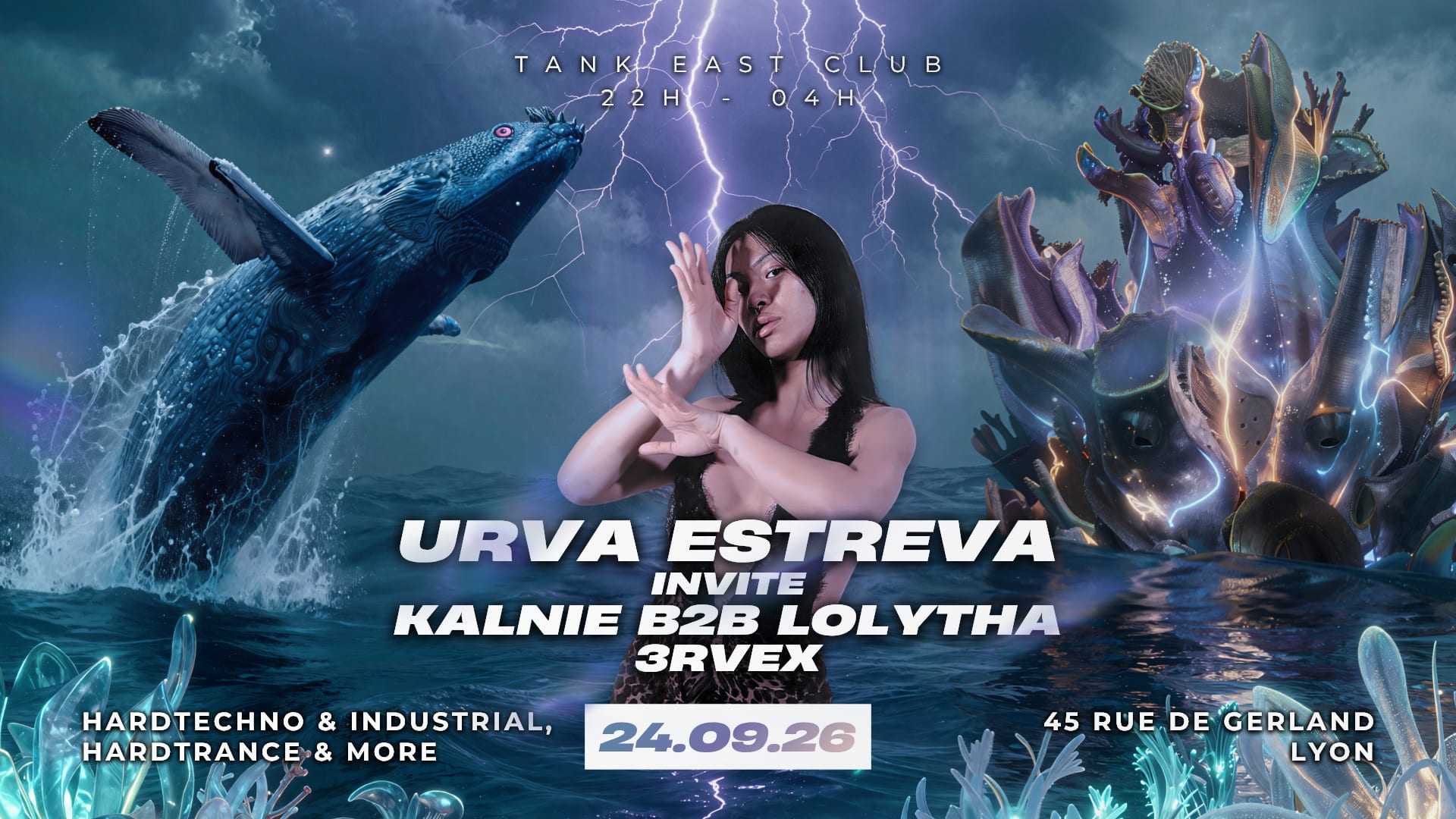 Techno Tank : Urva Estreva Invite Kalnie, Lolytha & 3rvex