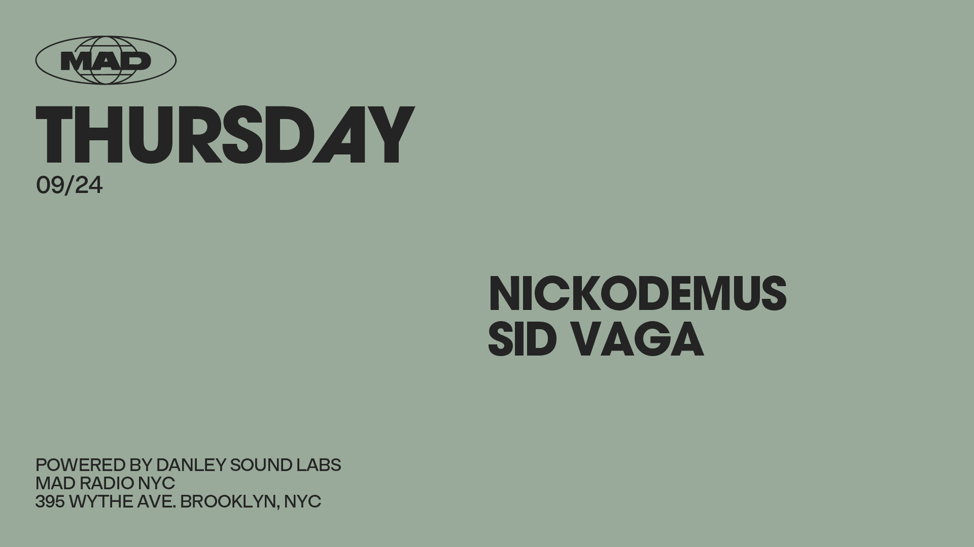 Nickodemus / Sid Vaga