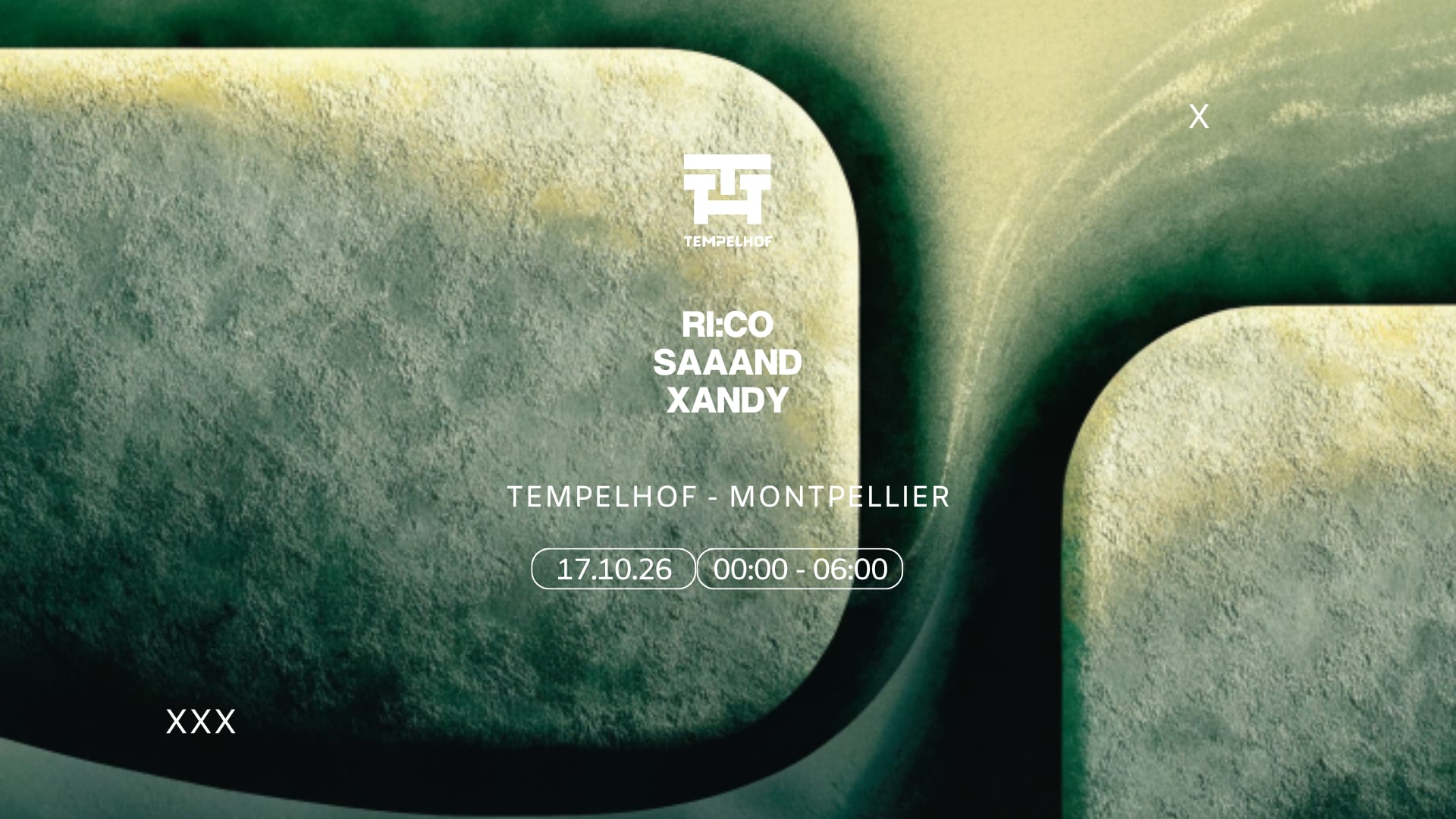 Tempelhof : Ri:Co, Saaand, Xandy