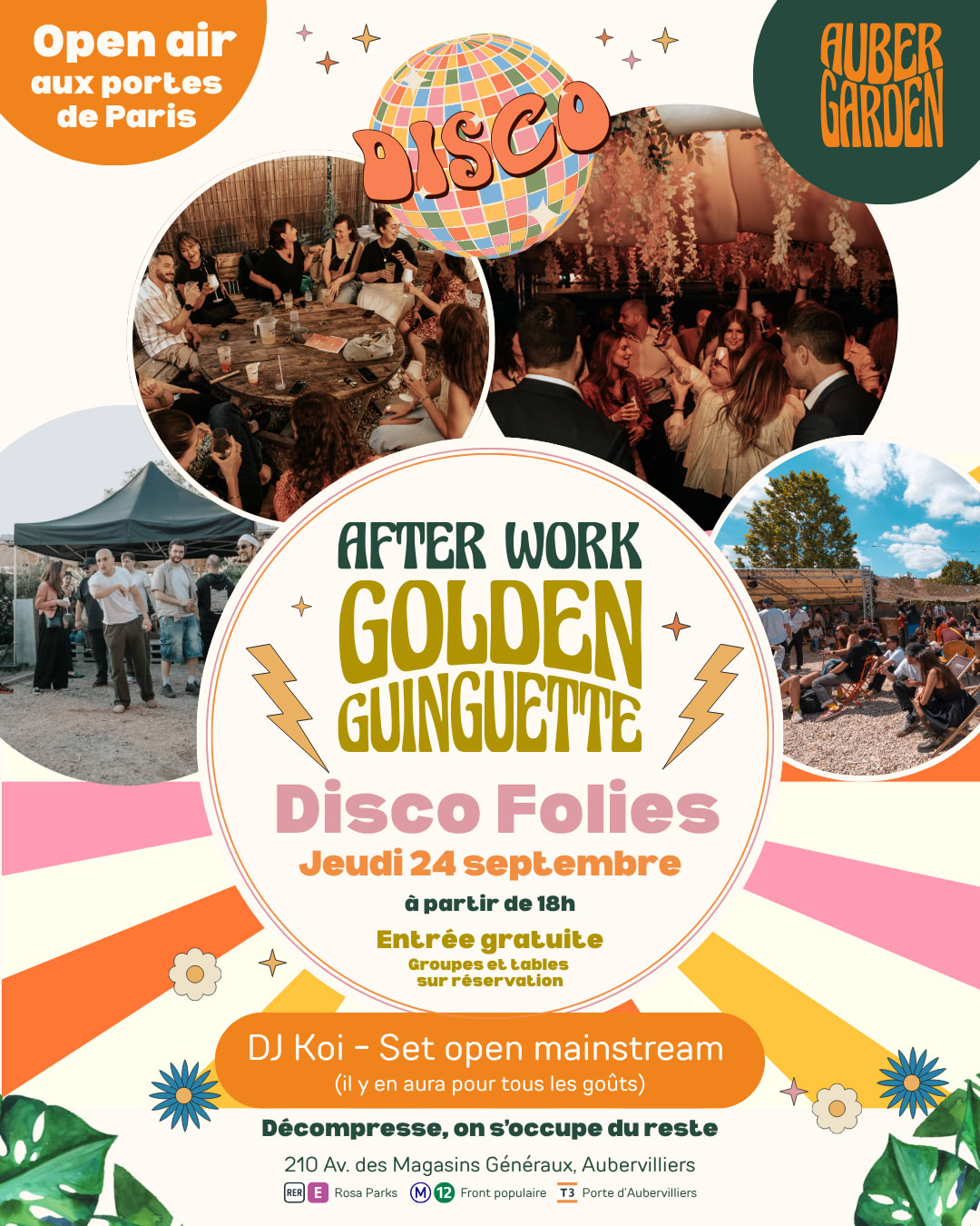 Golden Guinguette/Afterwork - 24 Septembre - Editio Disco
