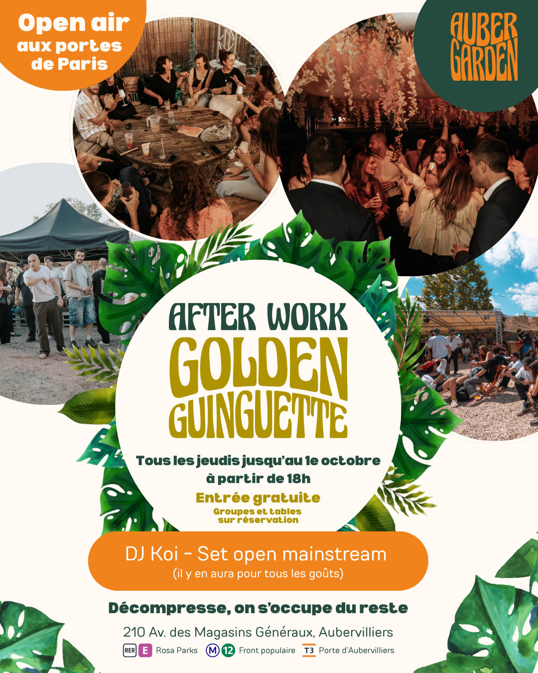 Golden Guinguette/Afterwork - 1e Octobre - Closing