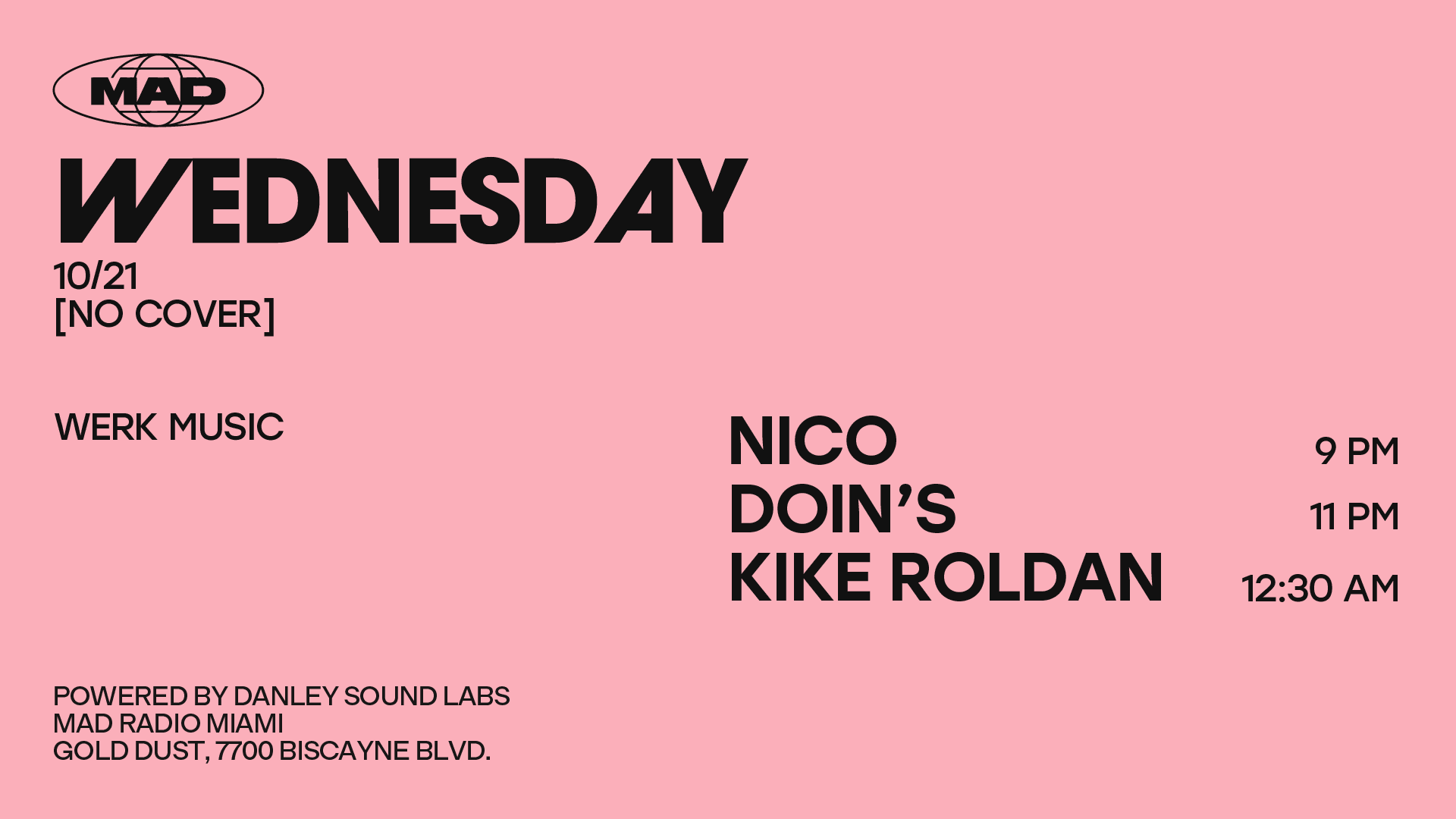 Werk Music: Nico / Doin' Us / Kike Roldan