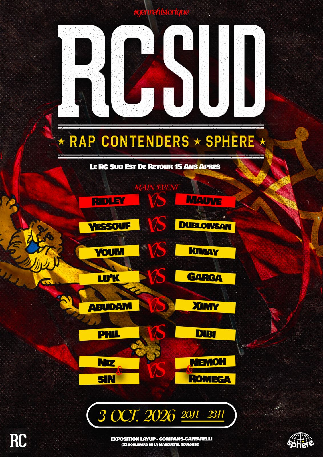 Rap Contenders + Sphère > Rc Sud (Battle Rap)