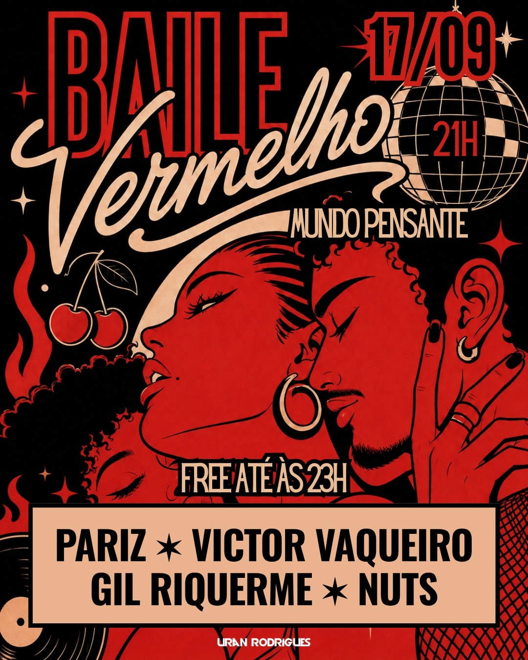 17/9 - Baile Vermelho 6a Edição No Mundo Pensante