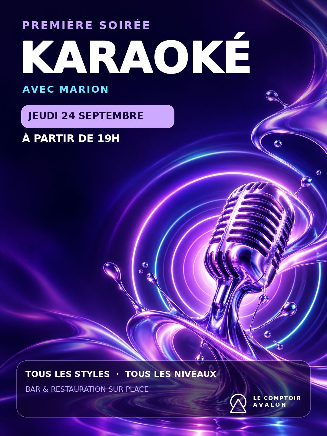 Karaoké Night Au Comptoir Avalon