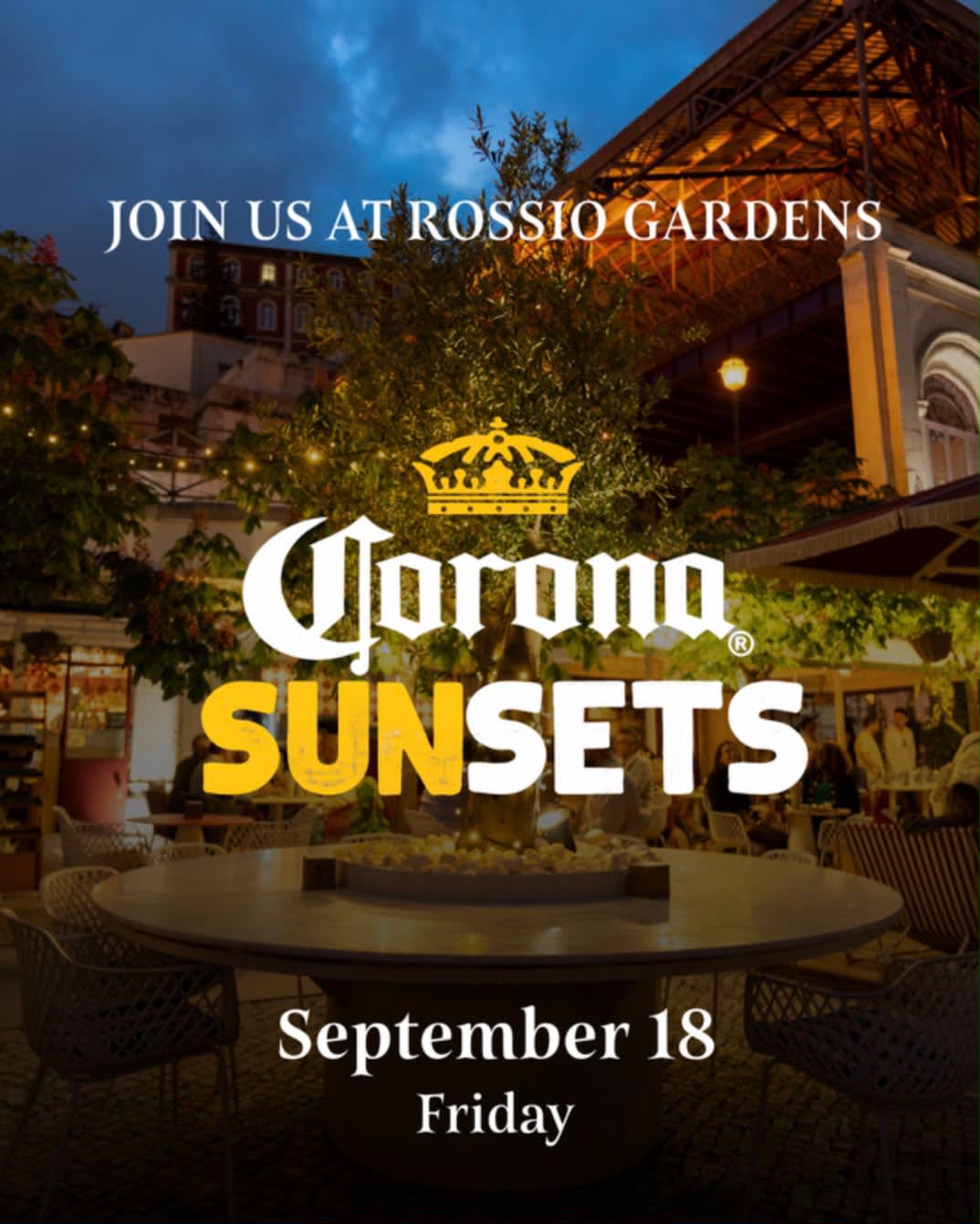 Rossio Gardens Corona Sunsets