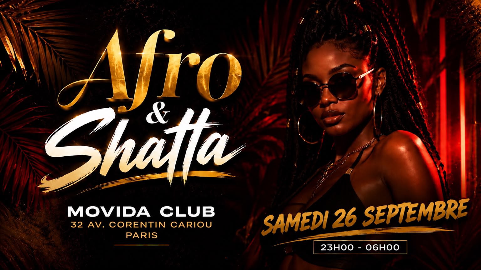 Afro & Shatta - Samedi 26 Septembre