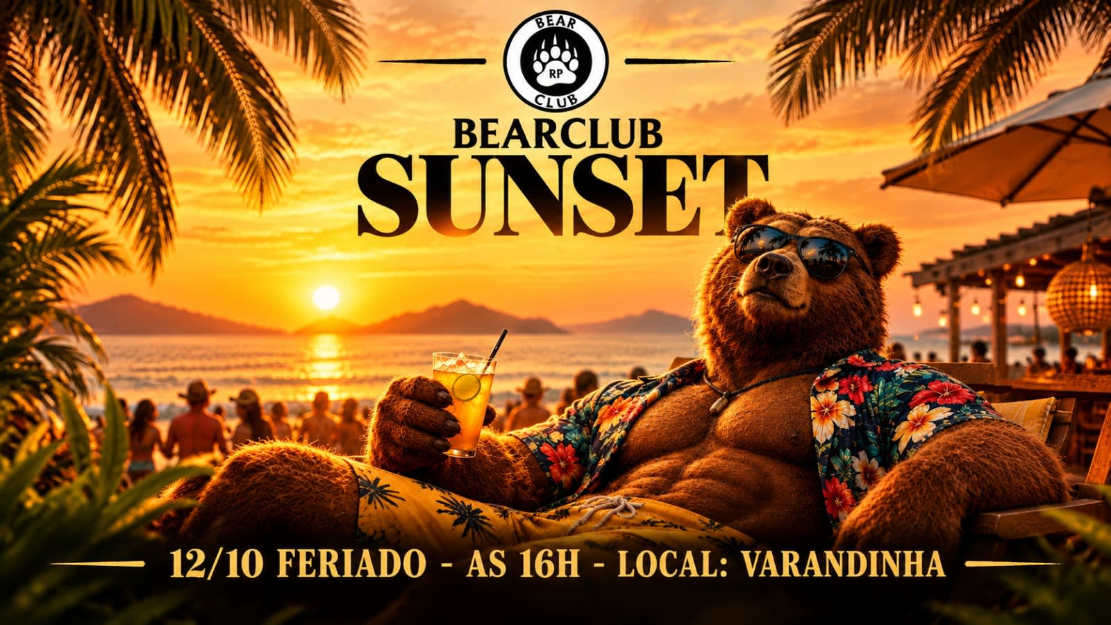 Sunset Bear Club No Varandinha