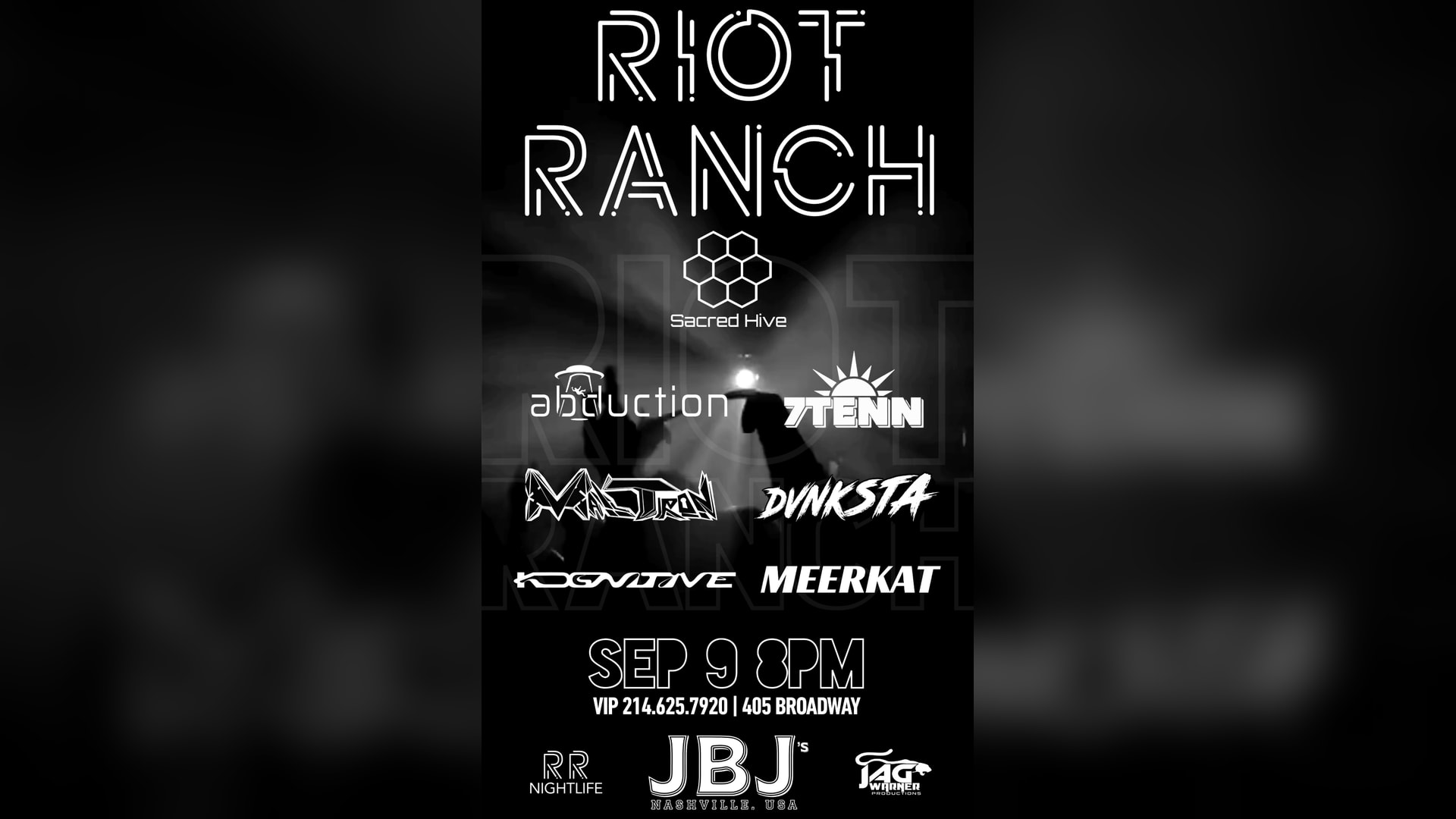 Riot Ranch Sacred Hive Takeover @ Jbj's