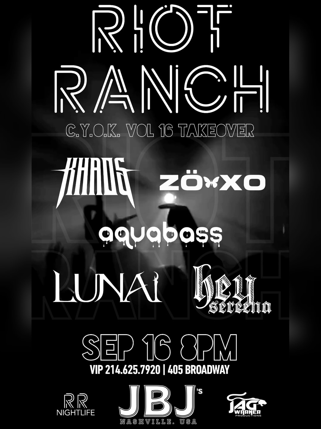 Riot Ranch C.Y.O.K. Takeover @ Jbj's