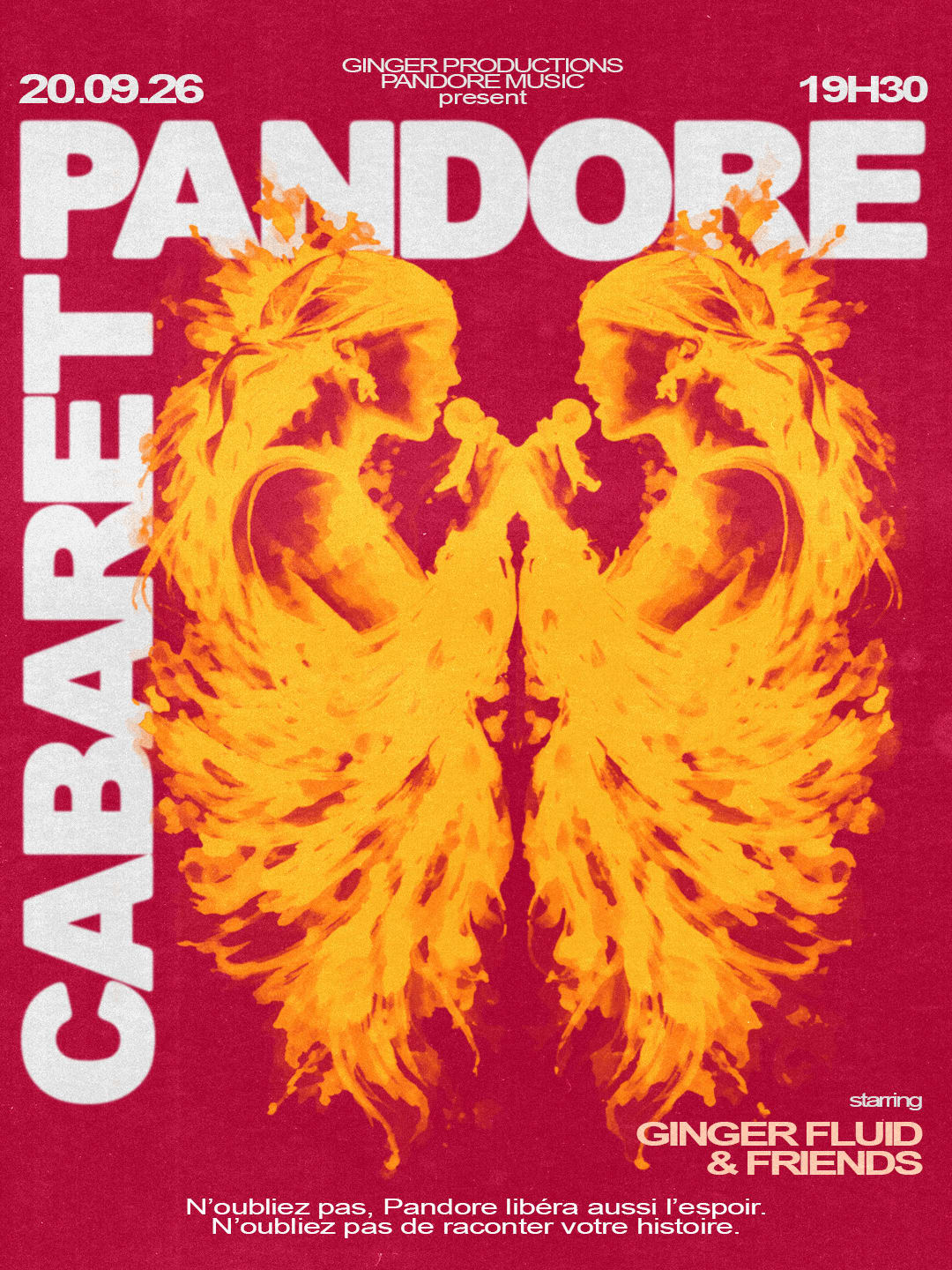 Pandore Cabaret - Chez Olympe - Ginger Fluid & Friends