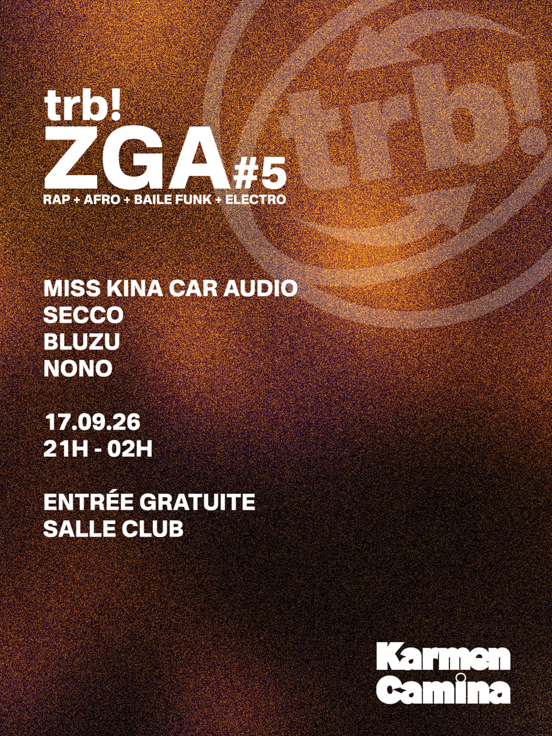 Trb! Zga #5 [Miss Kina Car Audio, Nono, Secco, Bluzu]