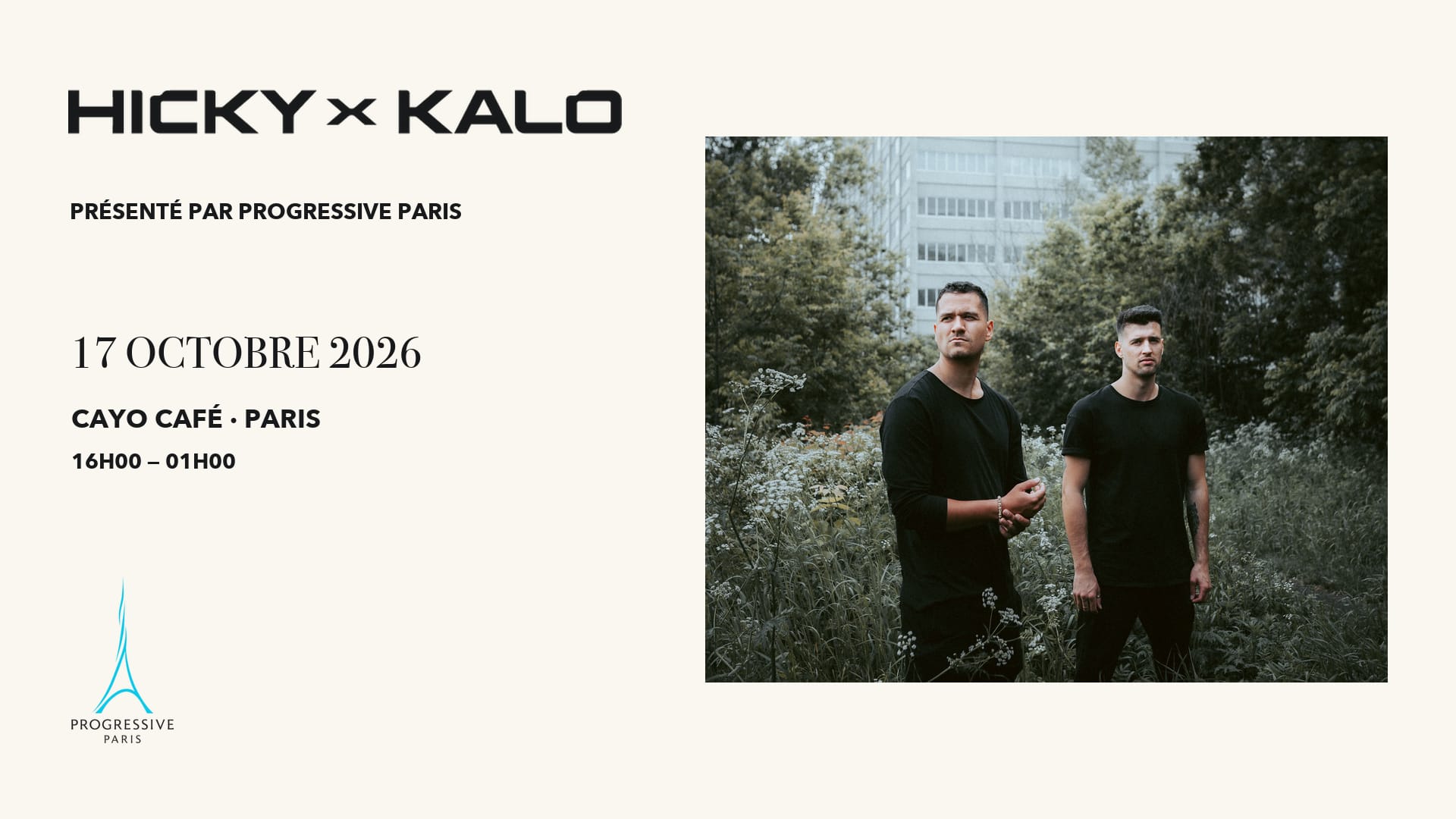 Hicky & Kalo X Progressive Paris