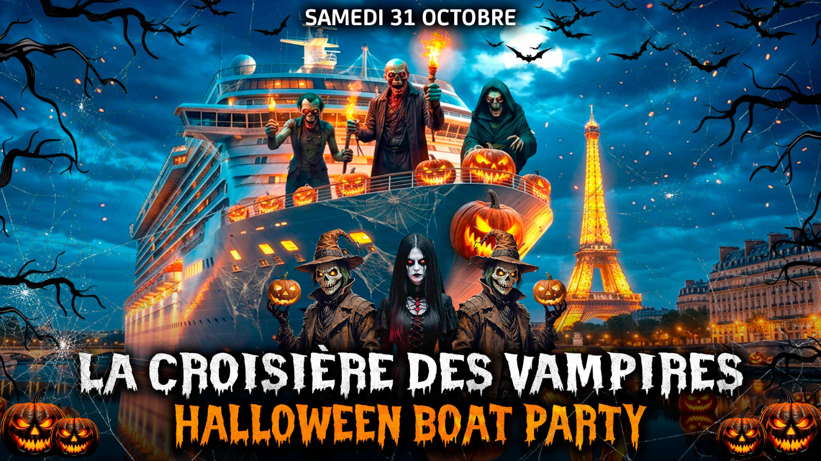 La Croisère Des Vampires Halloween Paris Boat Party Club
