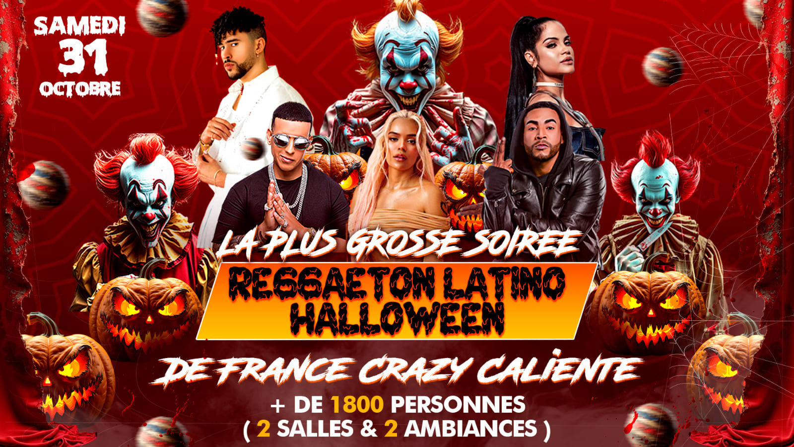 La Plus Grande Soirée Reggaeton Halloween Latino De France